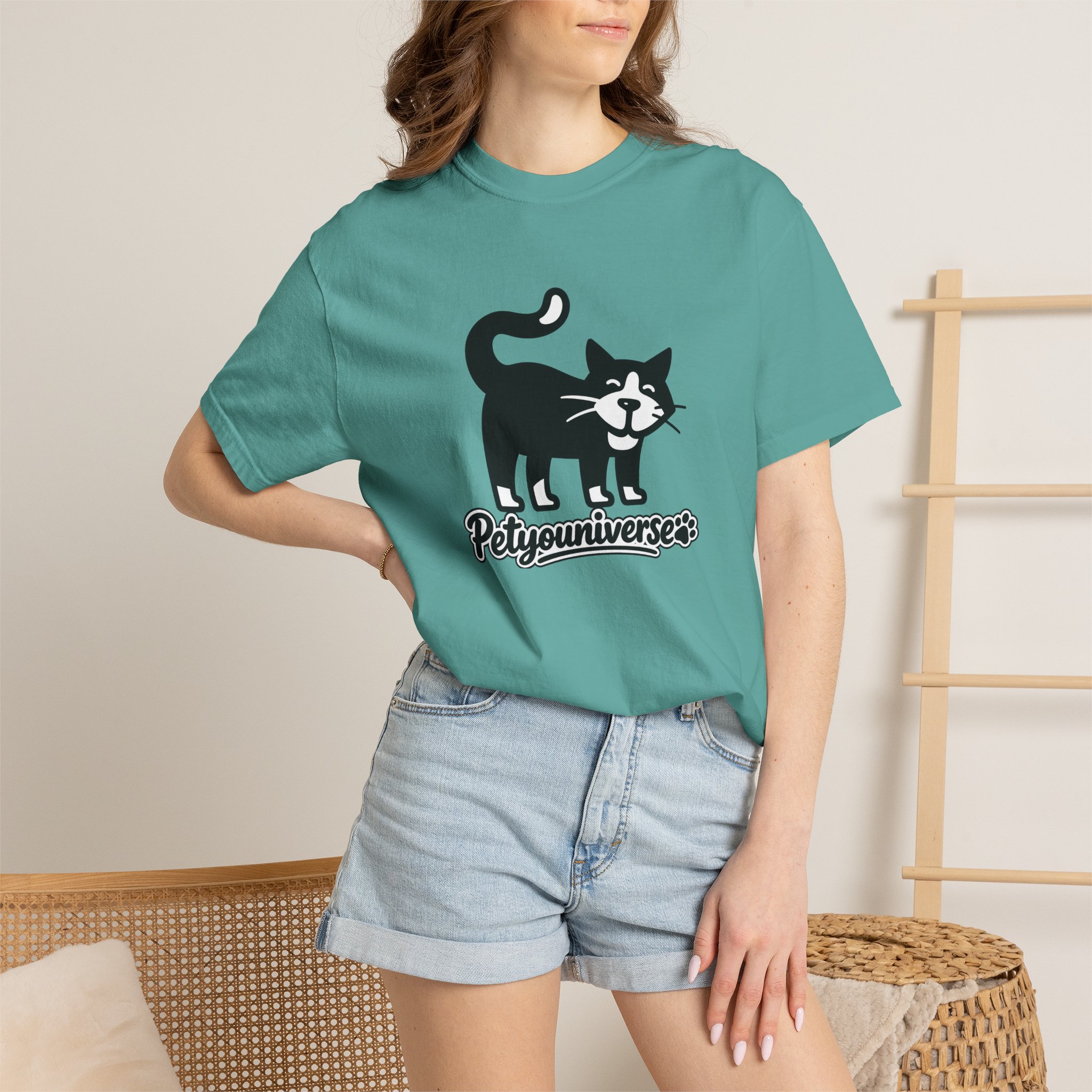PetYouUniverse Cat Graphic T-Shirt — Vintage Cat Logo Tee - Image 83
