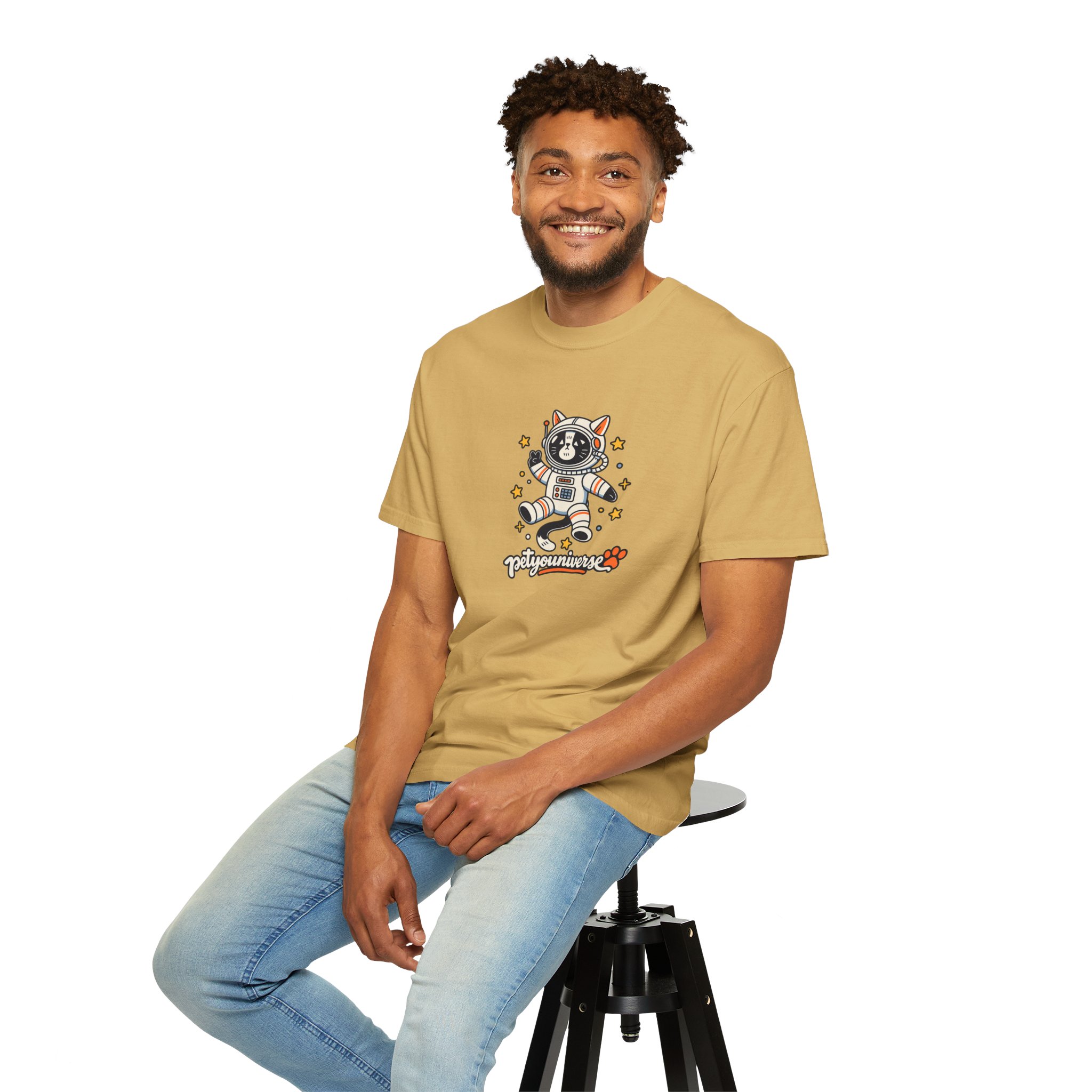 Astronaut Dog T-Shirt — 'PetYoUniverse' Cute Space Pup Tee - Image 17