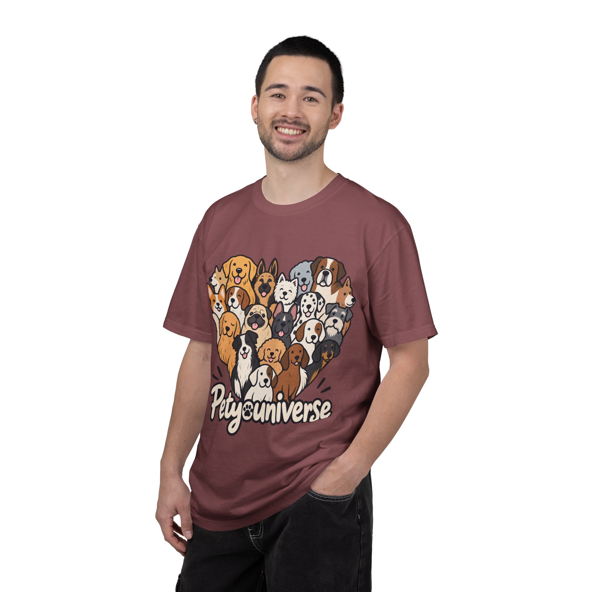 Dog Lover Cartoon T-Shirt — "Pety Universe" Graphic Tee - Image 14