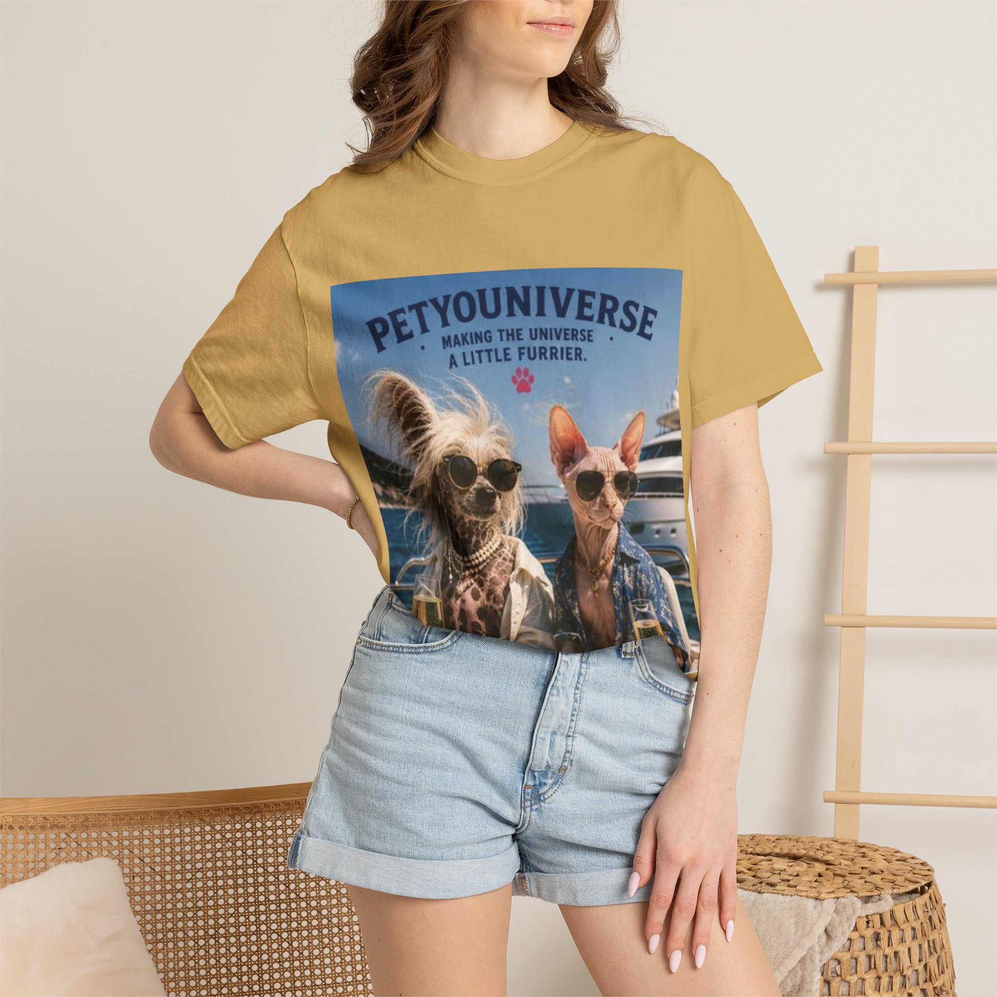 PetYoUniverse T-Shirt — 'Making the Universe a Little Furrier' Retro Dog & Cat Tee - Image 32