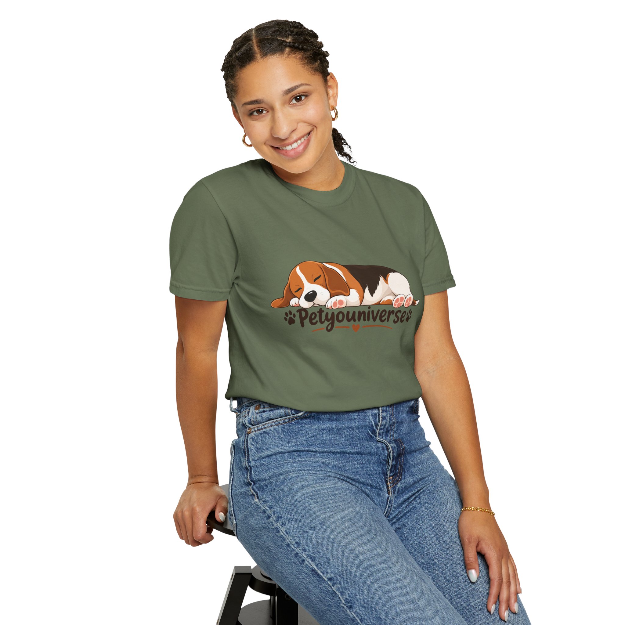 Sleeping Beagle T-Shirt — Cute "PetYoUniverse" Dog Graphic Tee - Image 51