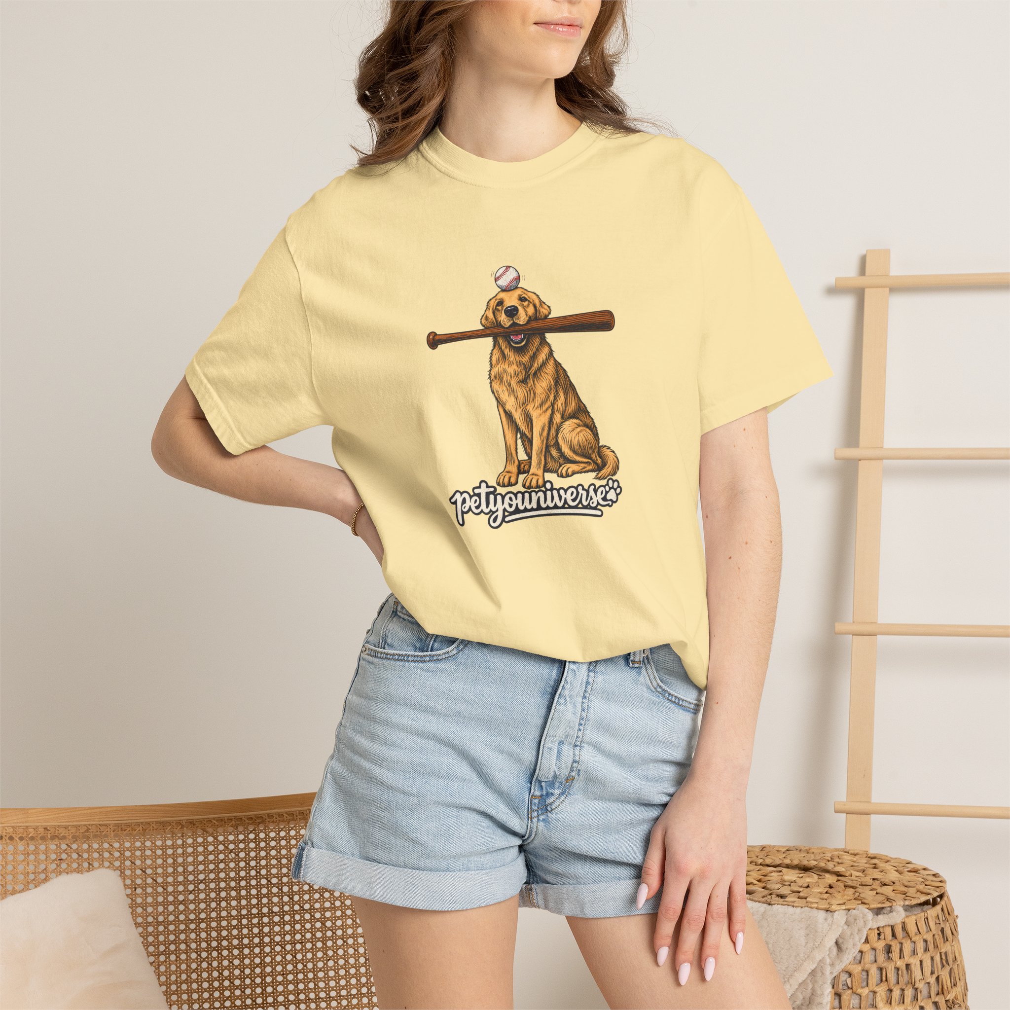 Golden Retriever Baseball Dog T-Shirt — “PetYoUniverse” Vintage Graphic Tee - Image 20