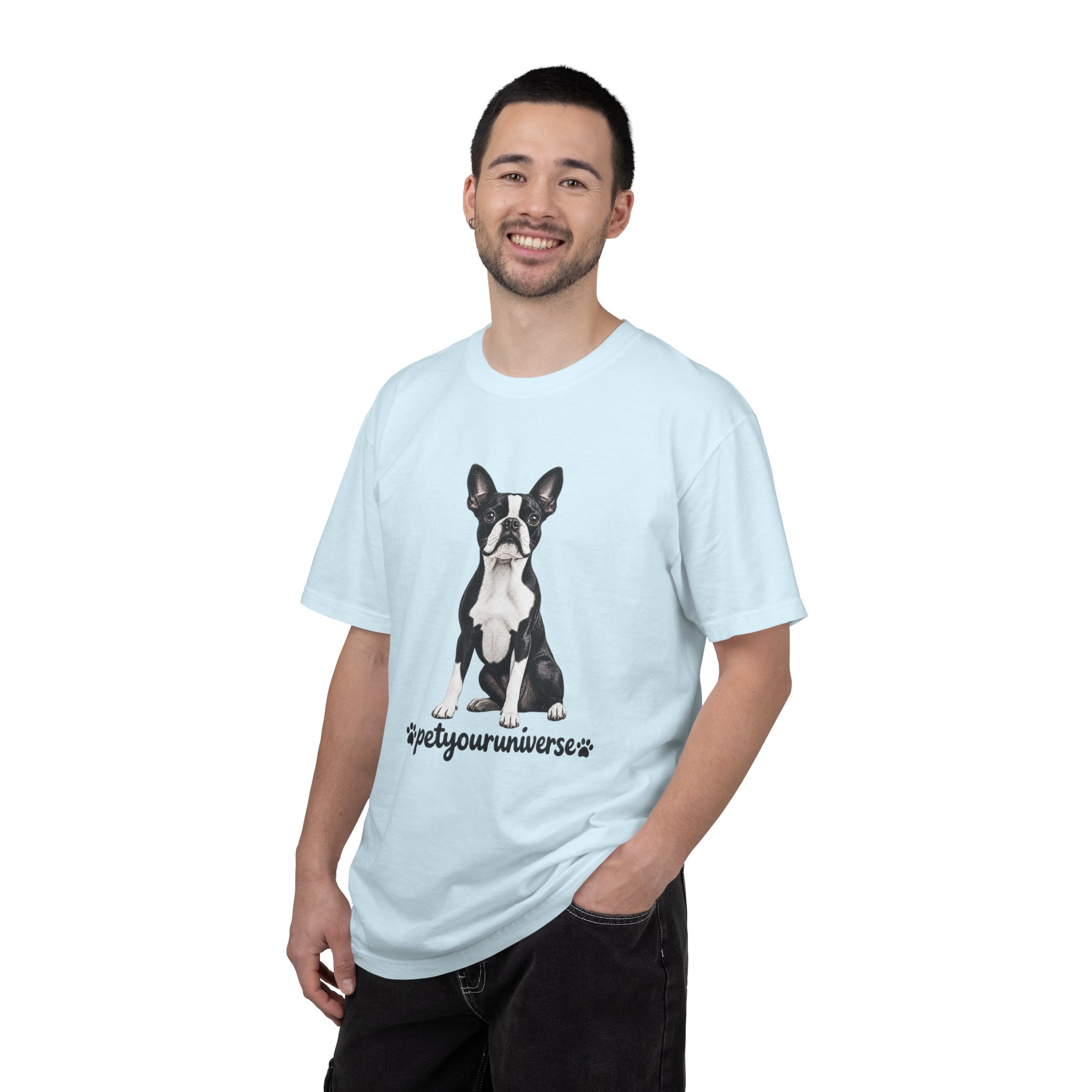Boston Terrier Graphic T-Shirt — "PetYoUniverse" Dog Lover Tee - Image 94