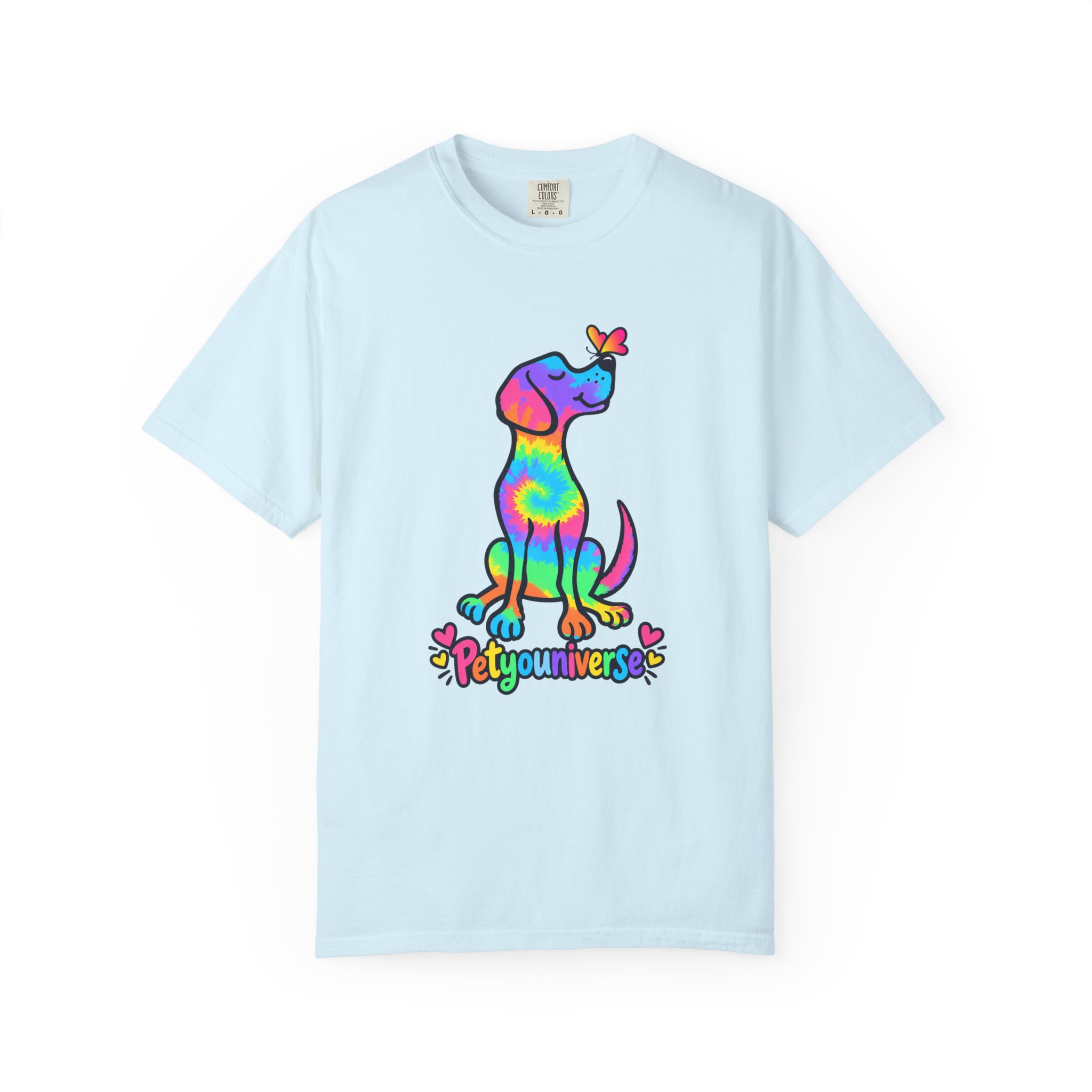 Tie-Dye Puppy T-Shirt — Colorful "PetYoUniverse" Dog Graphic Tee - Image 73
