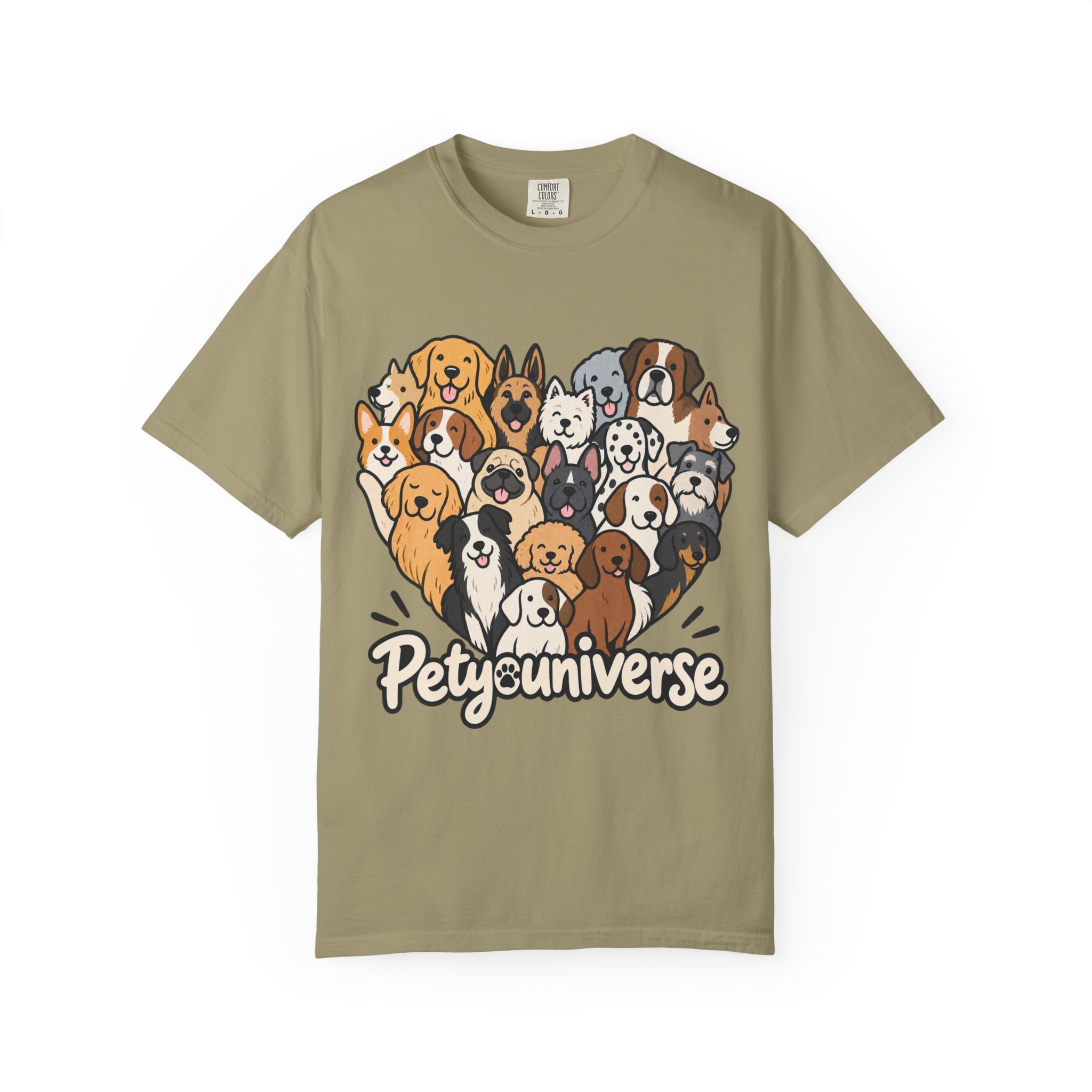 Dog Lover Cartoon T-Shirt — "Pety Universe" Graphic Tee - Image 51