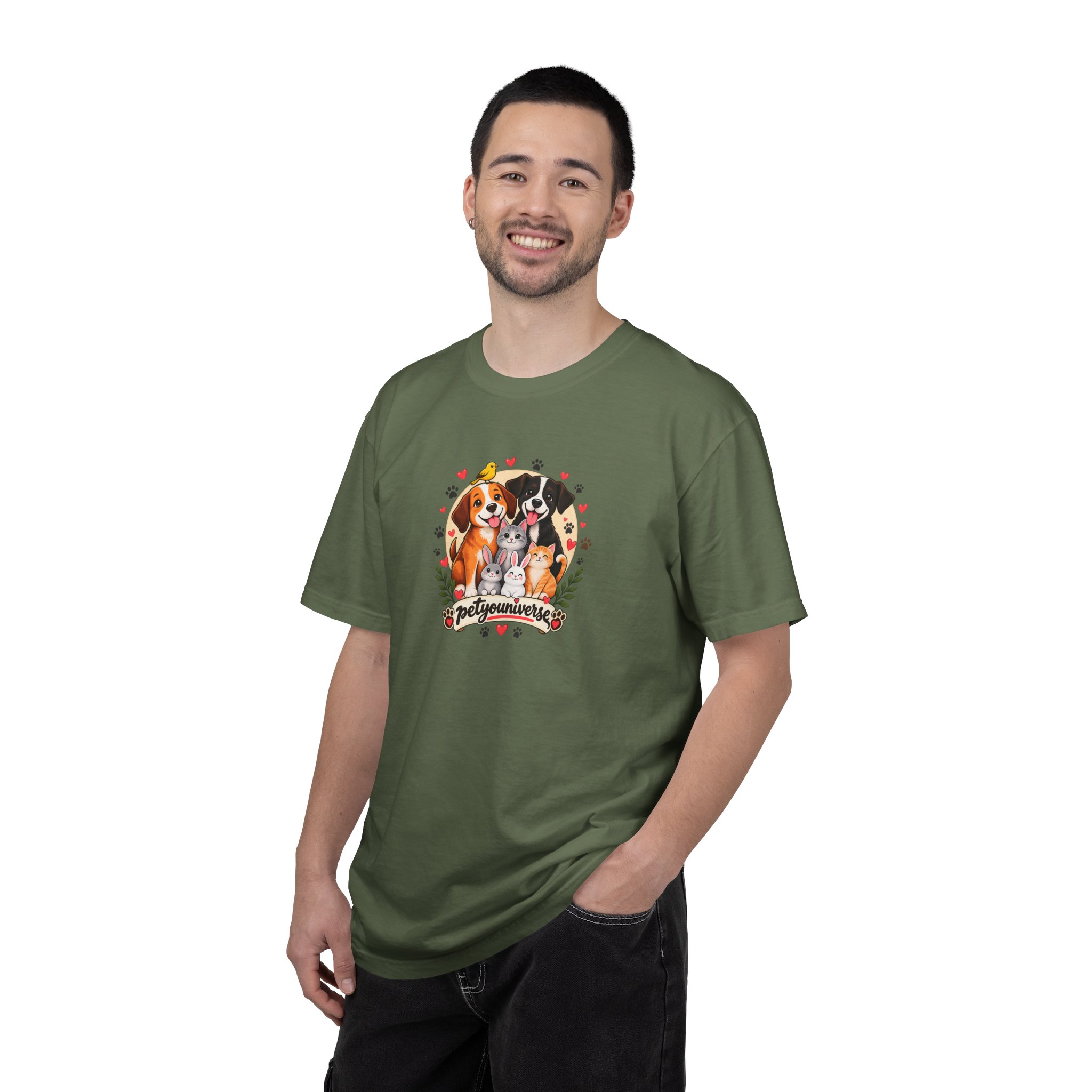 Dog Mom & Dad T-Shirt — 'Pet Parents' Cute Puppy Portrait Tee - Image 49