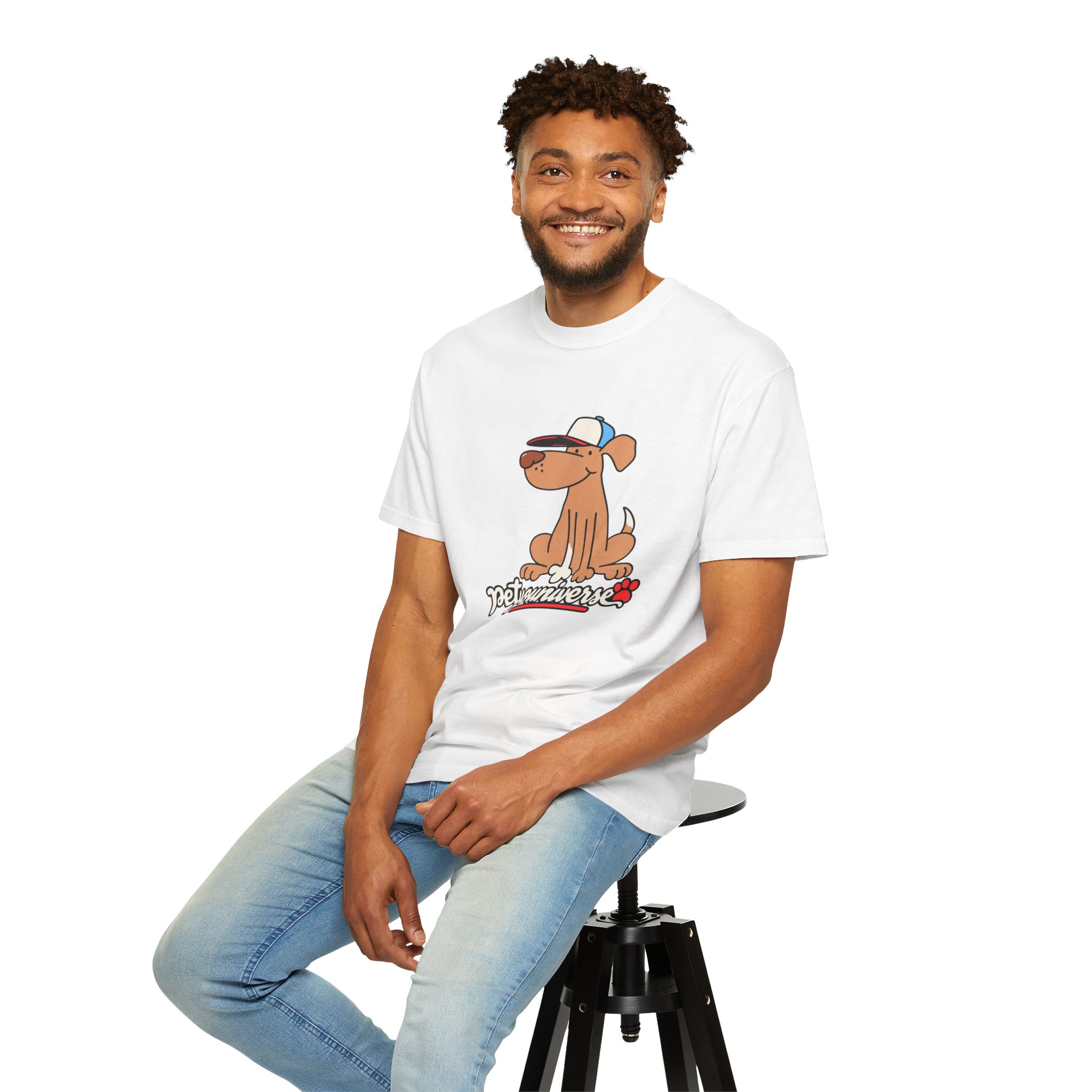 Dog Cartoon Tee — "PetYoUniverse" Puppy Graphic T-Shirt - Image 8