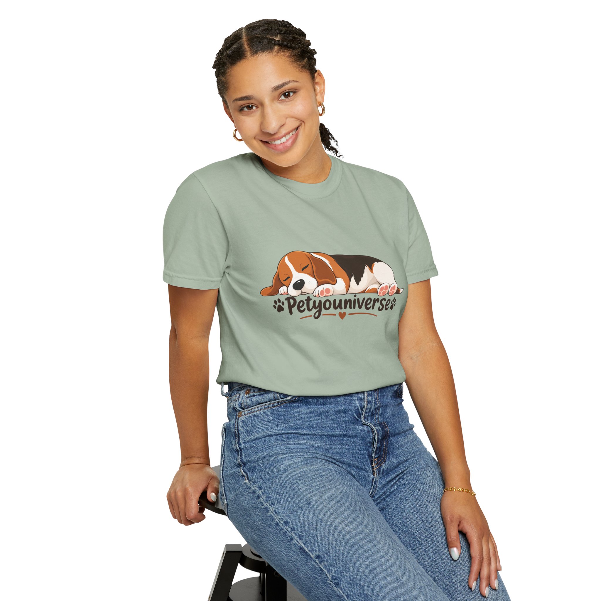 Sleeping Beagle T-Shirt — Cute "PetYoUniverse" Dog Graphic Tee - Image 60