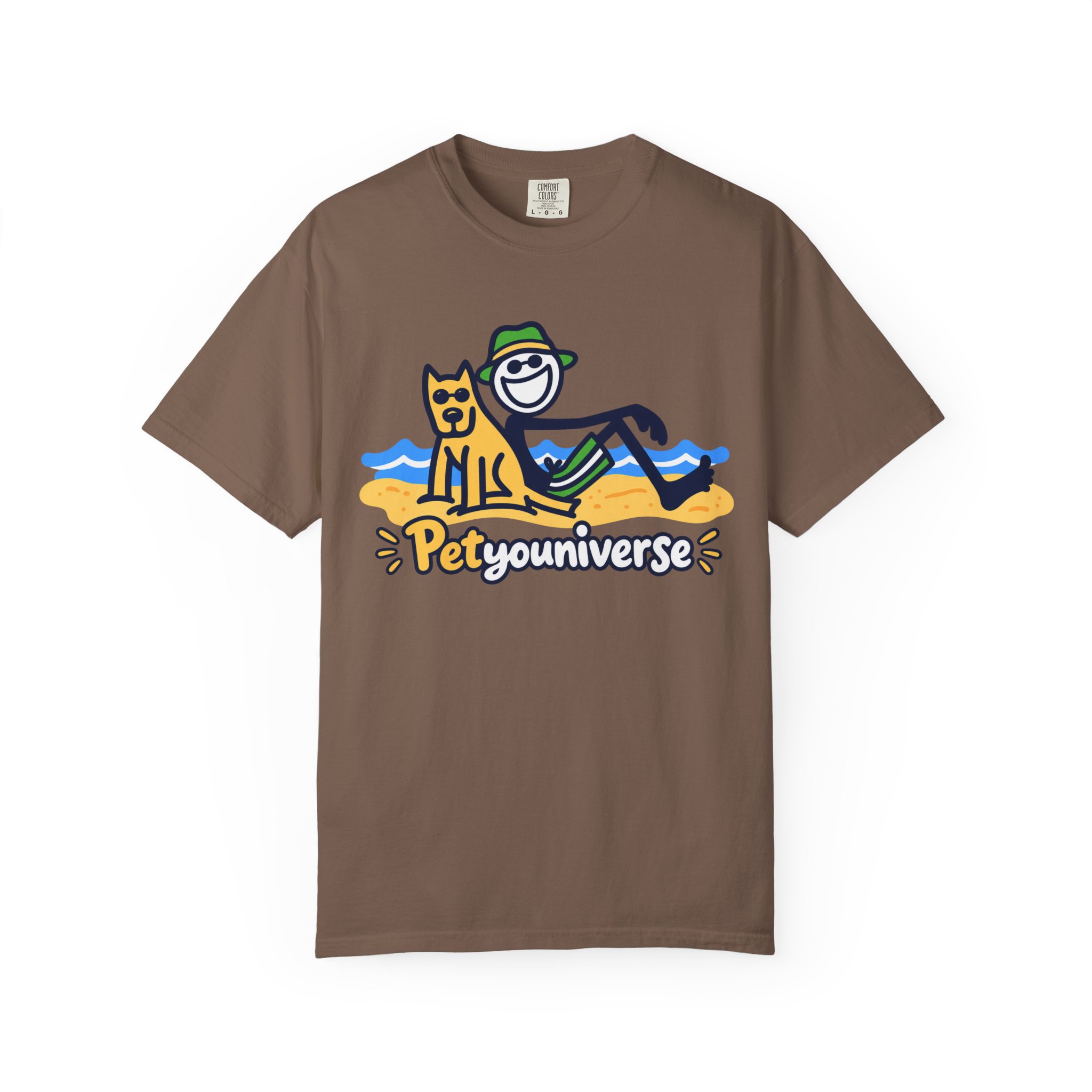 PetYouUniverse Beach Tee — Cute Dog & Owner Graphic T-Shirt - Image 33