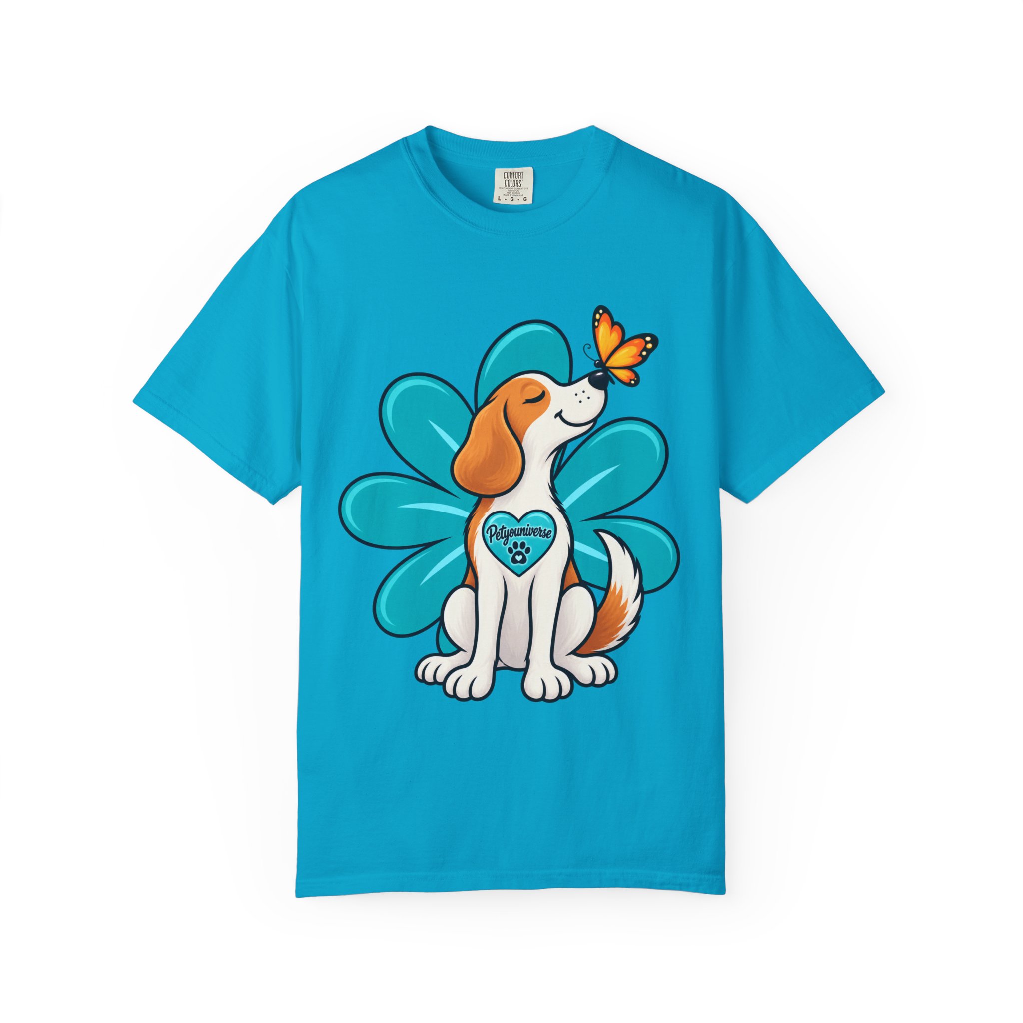 Beagle & Butterfly Graphic T-Shirt - Image 99