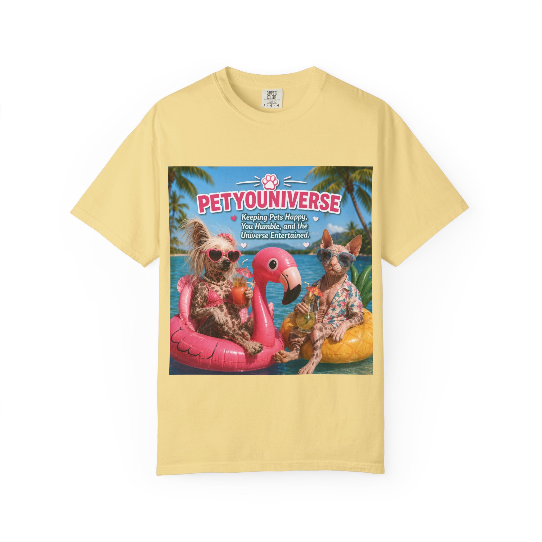 T-Shirt — "Petyouniverse" Summer Dog Vacation Graphic Tee - Image 43
