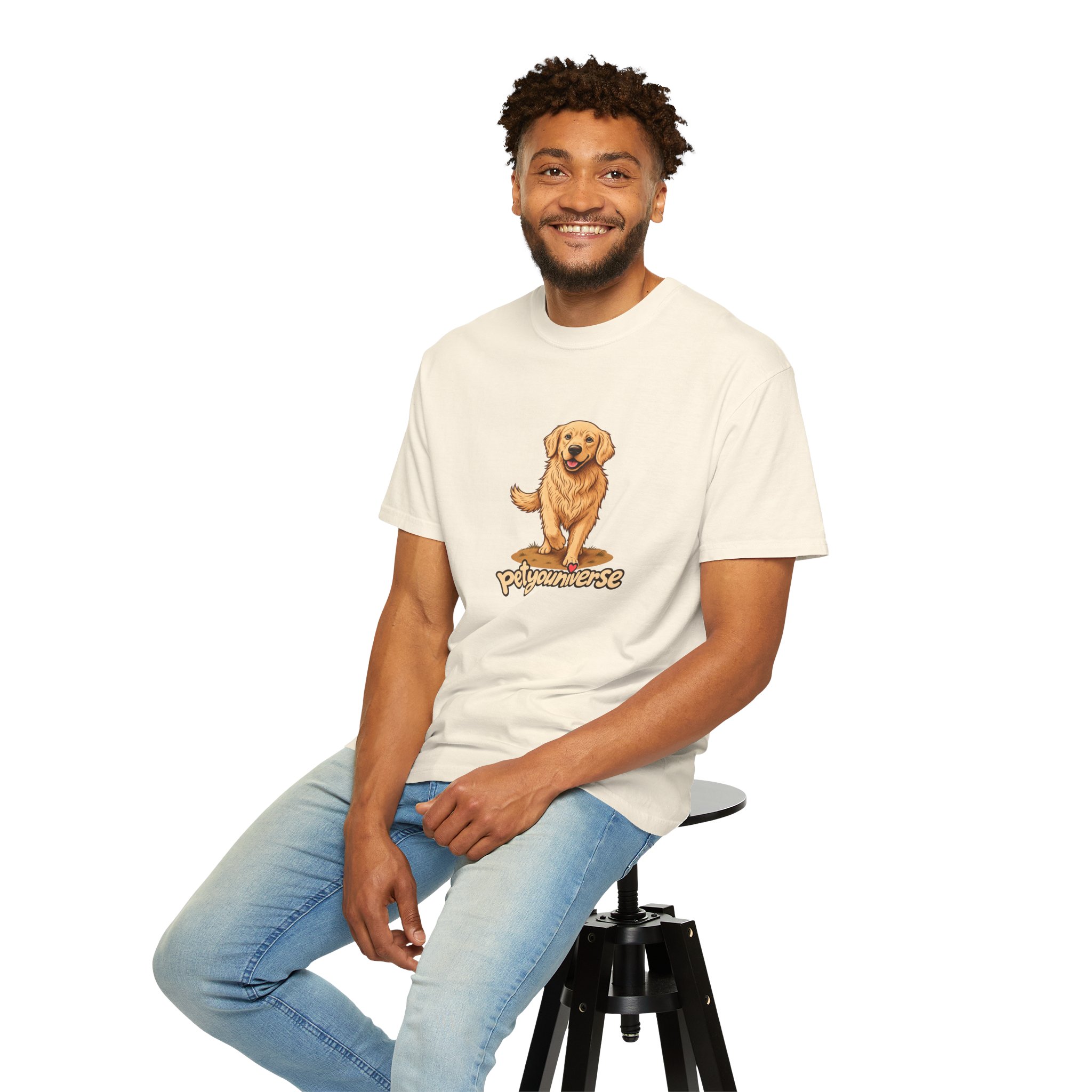 Golden Retriever Graphic T-Shirt — "PetYoUniverse" Cute Dog Tee - Image 8