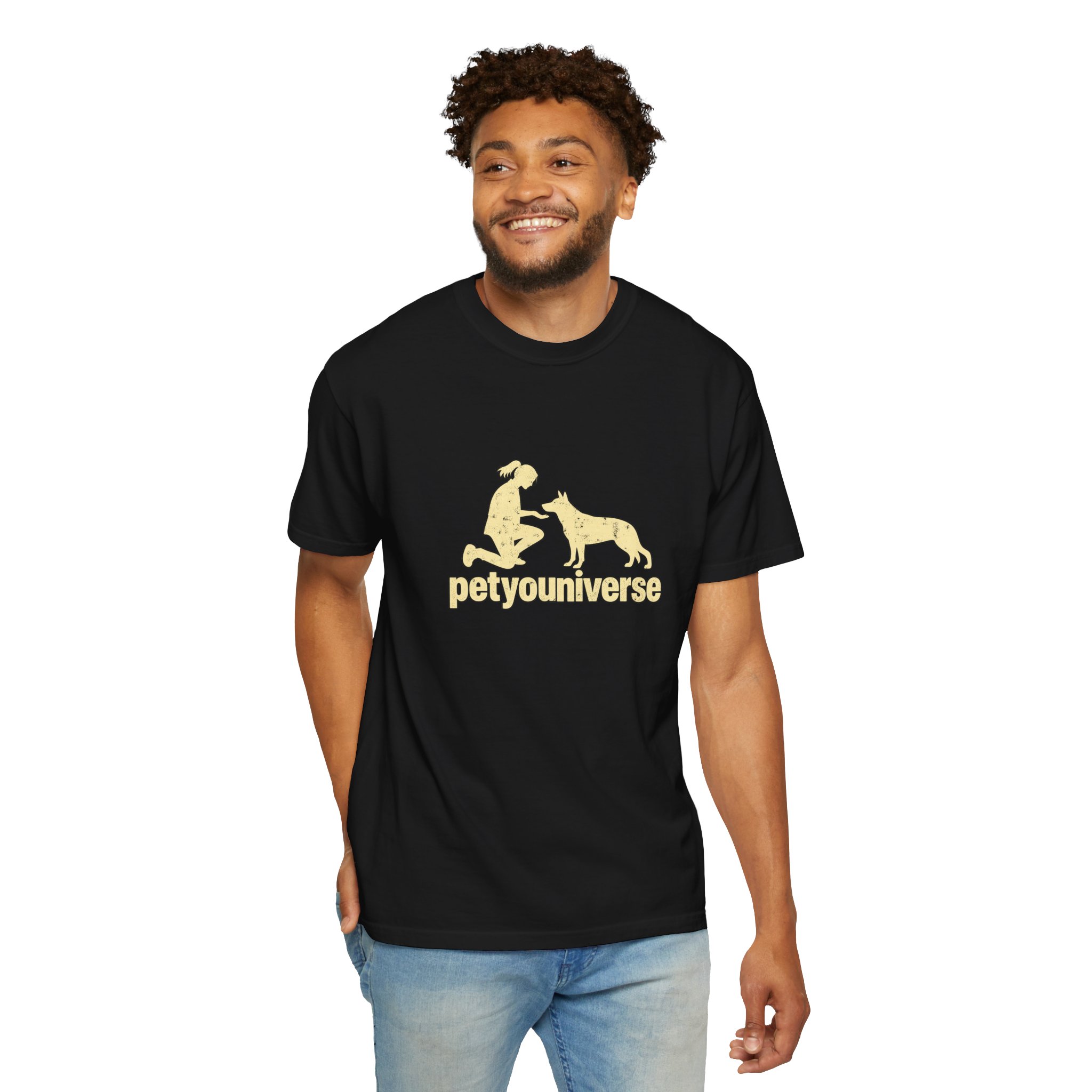 PetYoUniverse Dog Lover T-Shirt — Retro Paw & Pet Silhouette Tee - Image 88