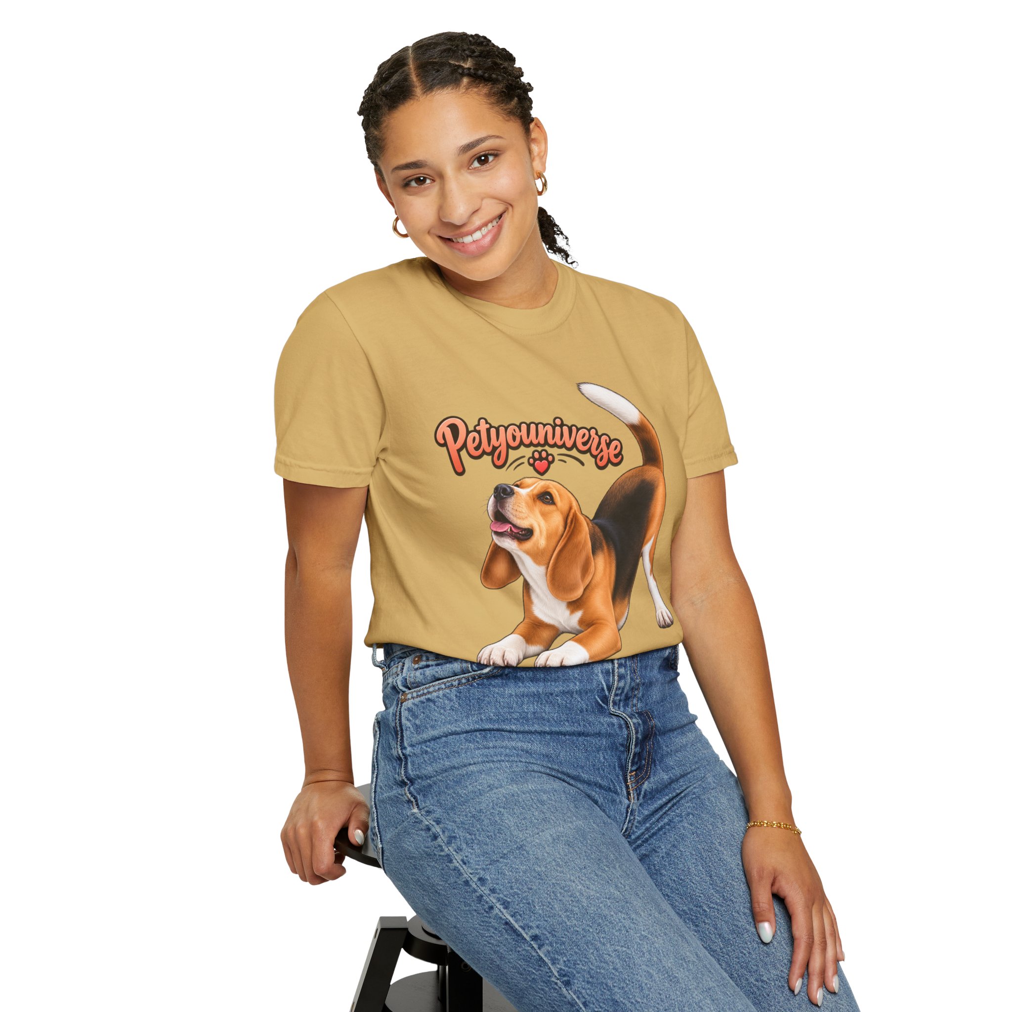 Beagle Playtime T-Shirt — "PetYoUniverse" Graphic Tee for Dog Lovers - Image 15