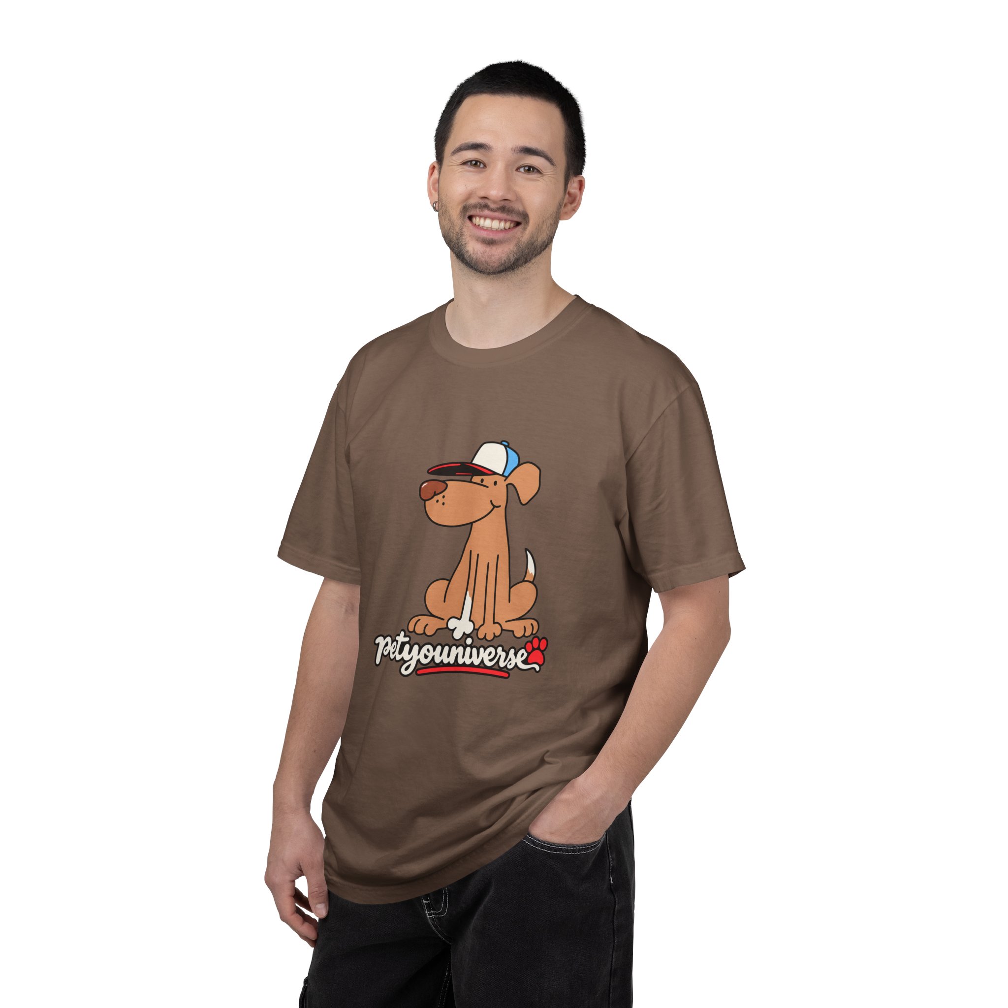Dog Cartoon Tee — "PetYoUniverse" Puppy Graphic T-Shirt - Image 40
