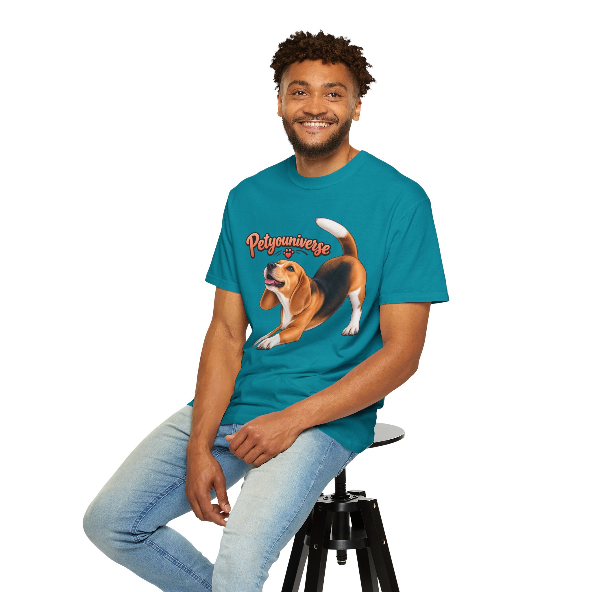 Beagle Playtime T-Shirt — "PetYoUniverse" Graphic Tee for Dog Lovers - Image 80