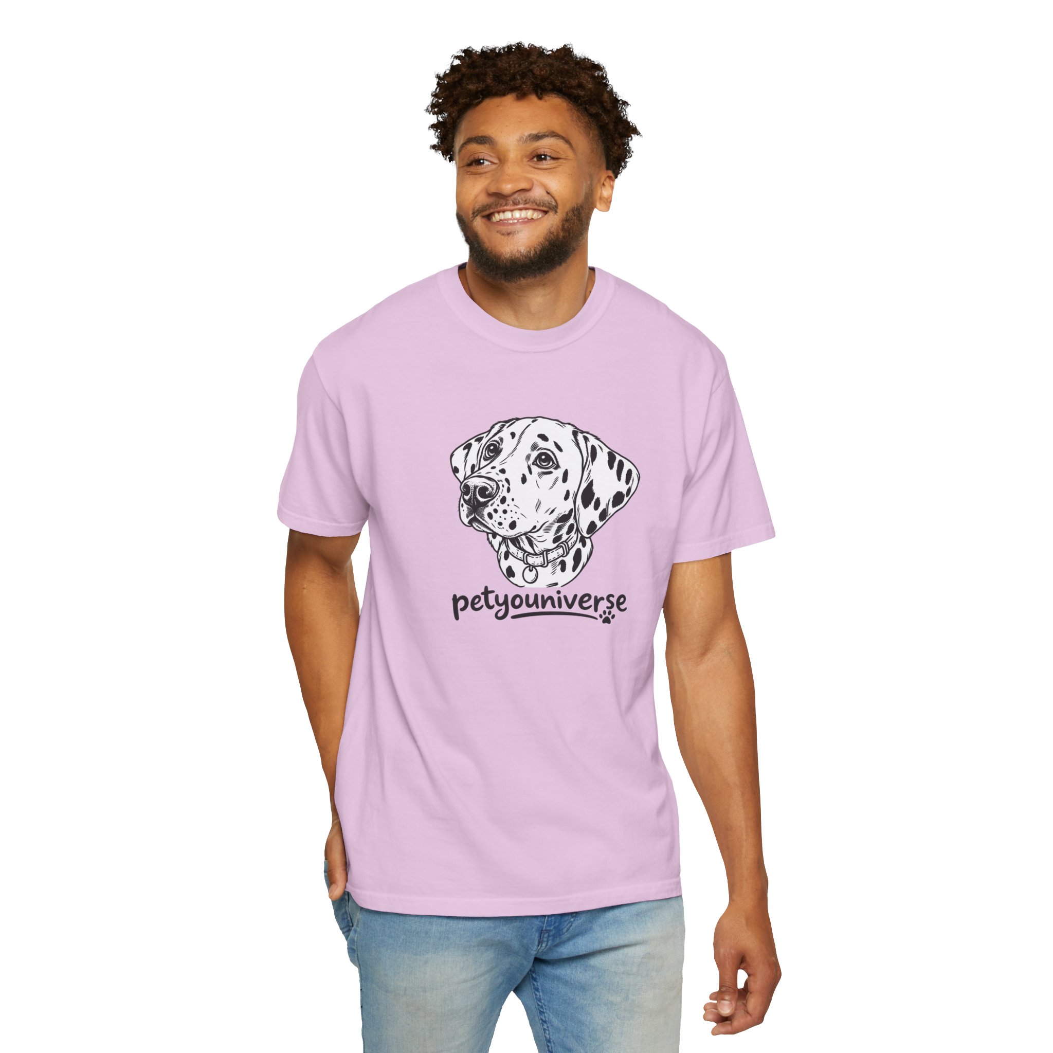 Dalmatian Portrait T-Shirt — "PetYoUniverse" Graphic Tee - Image 106