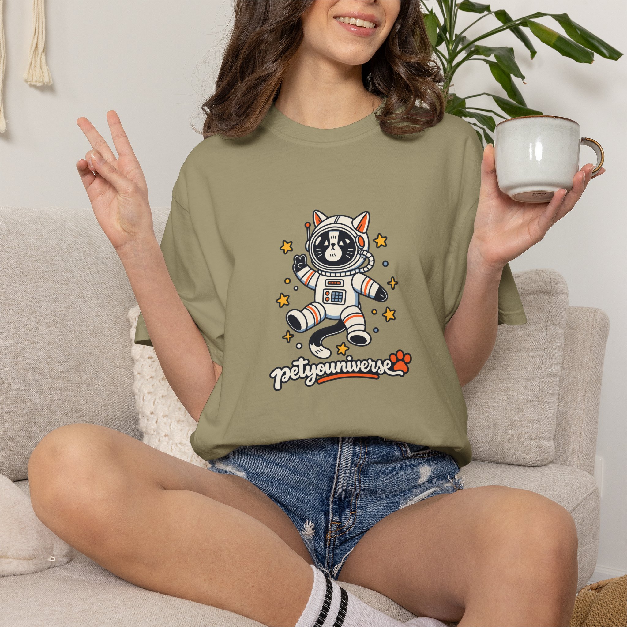 Astronaut Dog T-Shirt — 'PetYoUniverse' Cute Space Pup Tee - Image 21