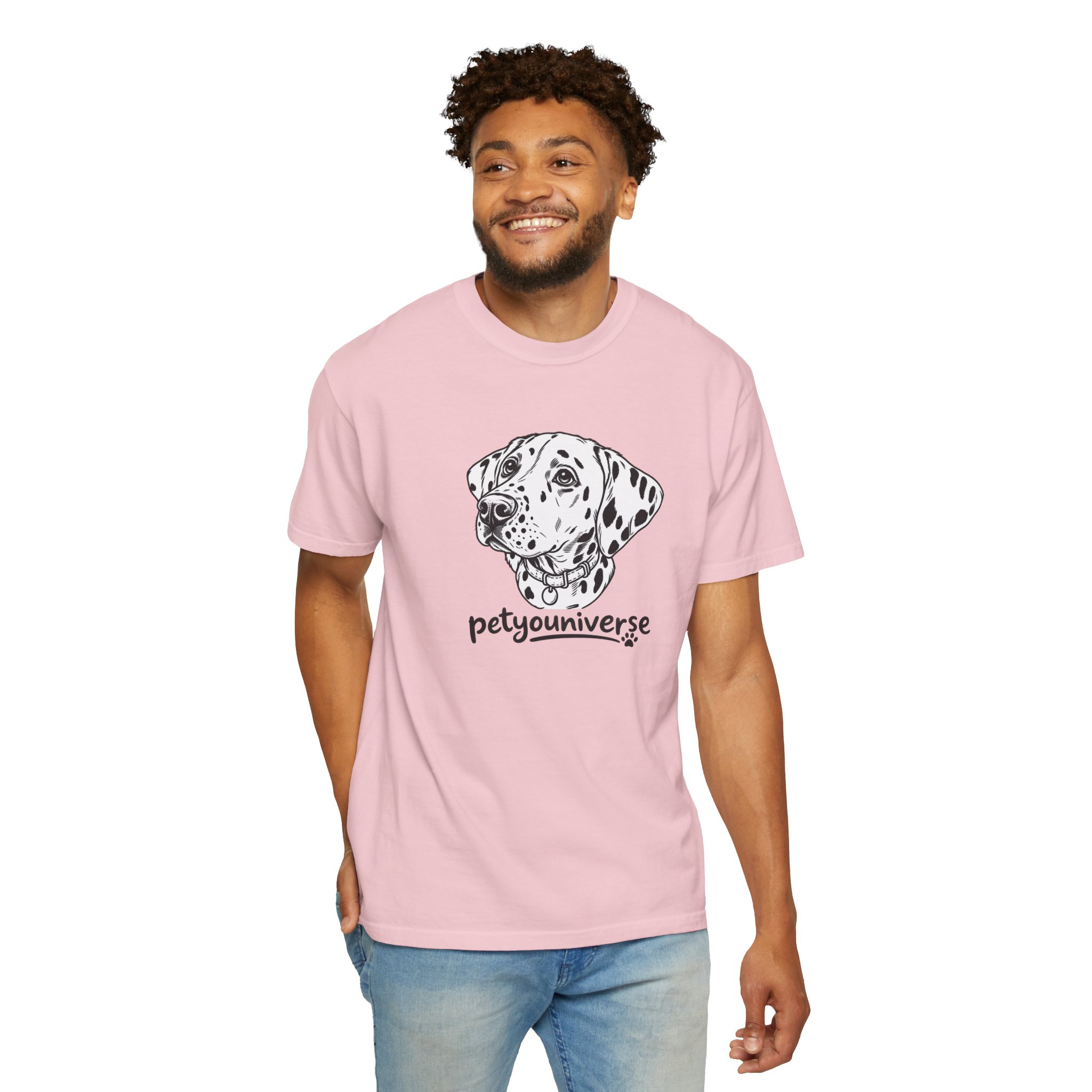 Dalmatian Portrait T-Shirt — "PetYoUniverse" Graphic Tee - Image 115