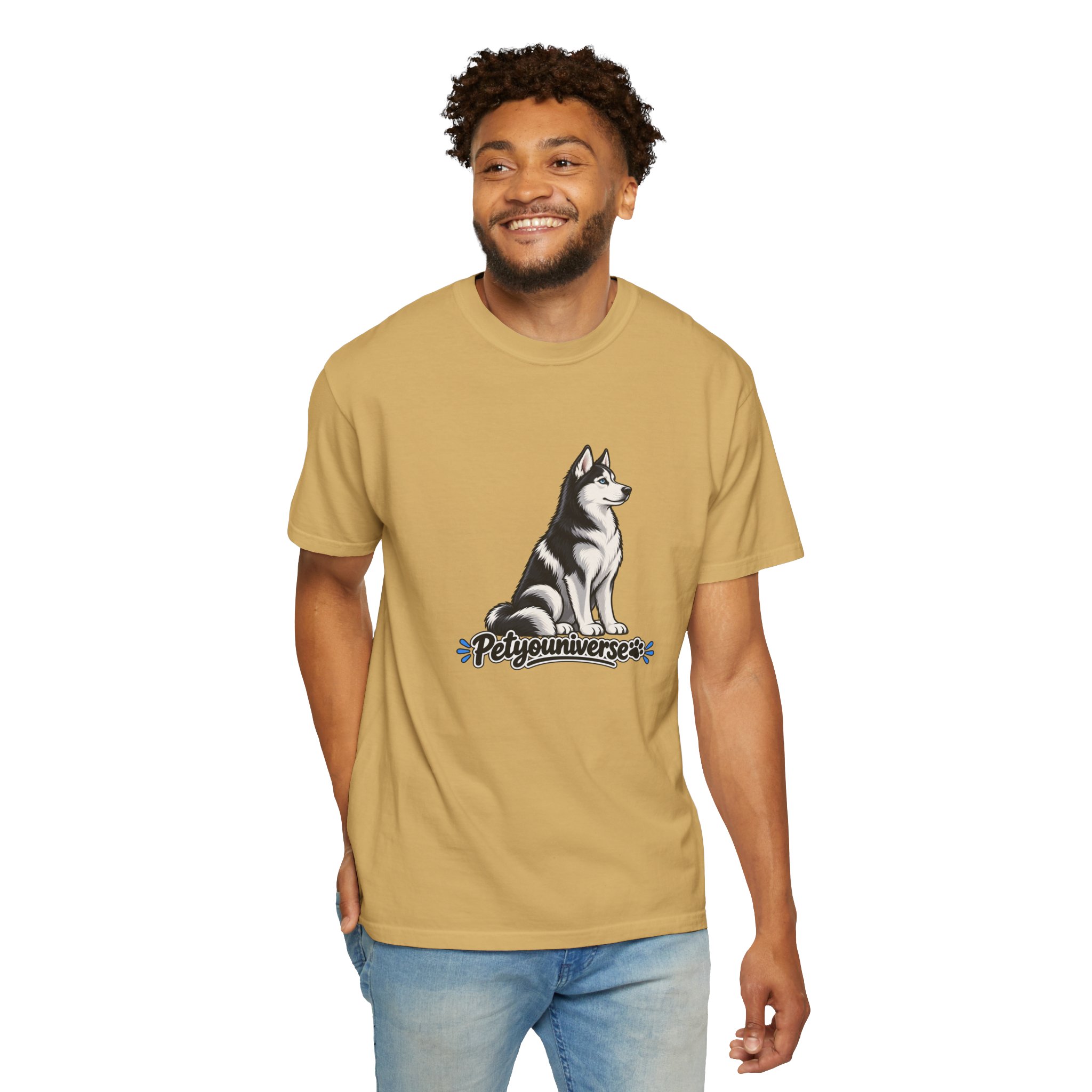 Husky Graphic T-Shirt — 'PetYoUniverse' Retro Dog Tee - Image 25