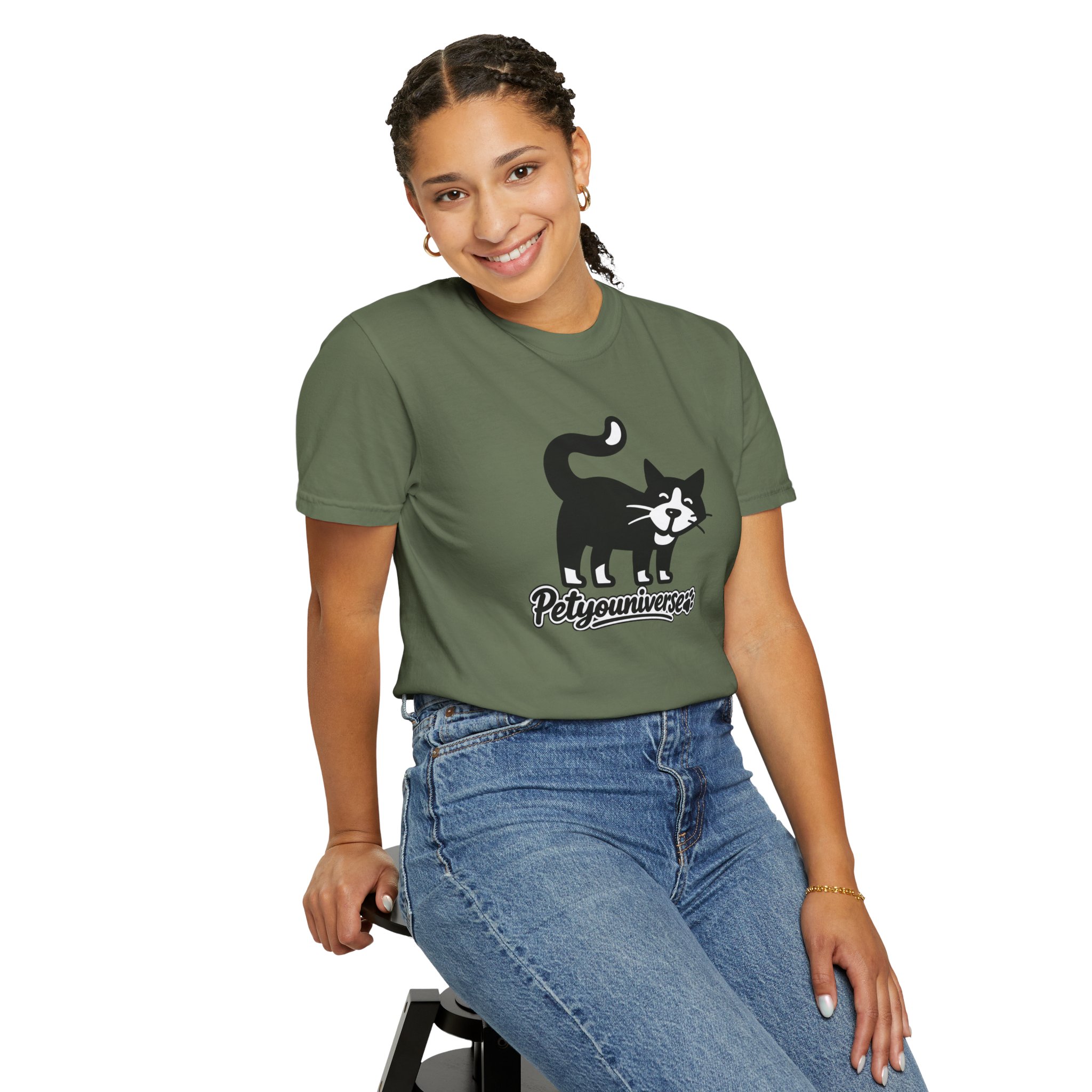 PetYouUniverse Cat Graphic T-Shirt — Vintage Cat Logo Tee - Image 51