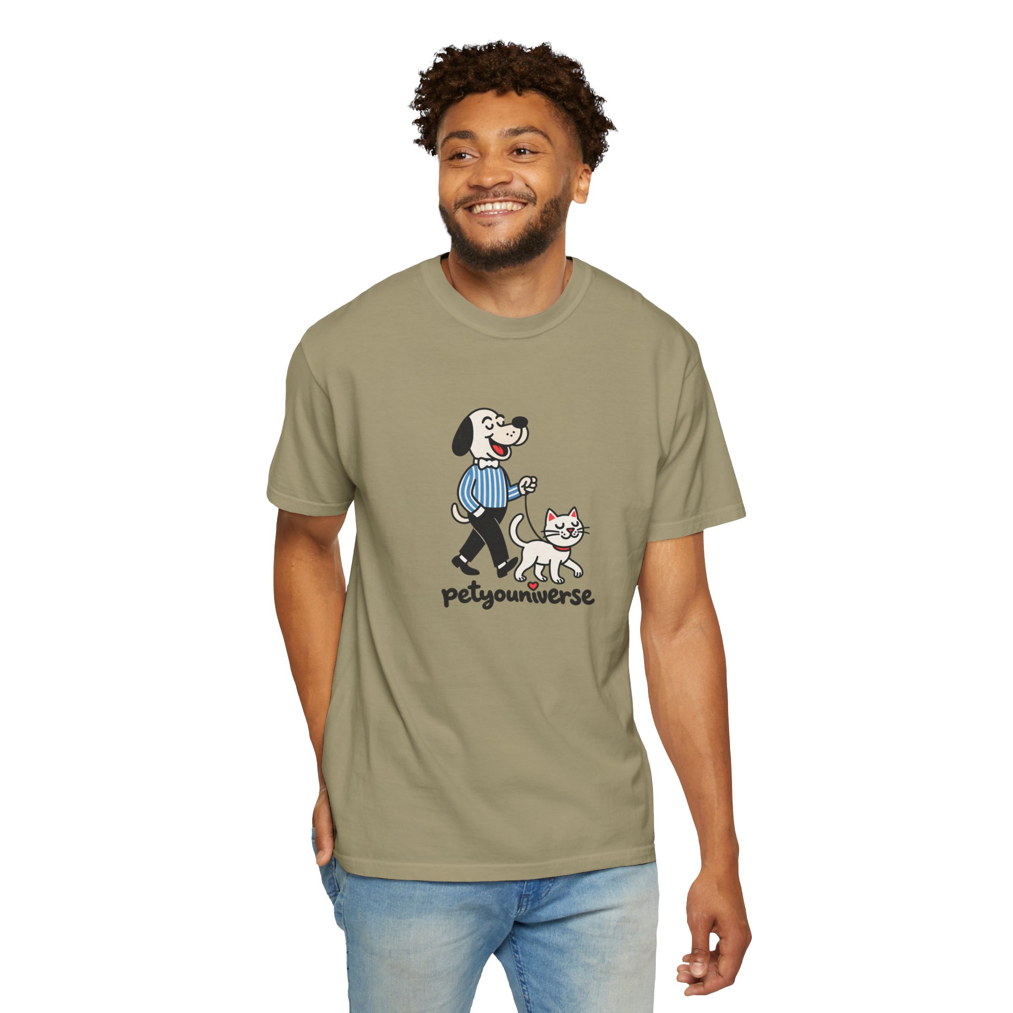 PetYouniverse Walking Dog & Cat Tee — Cute Retro Pet Graphic T-Shirt - Image 34