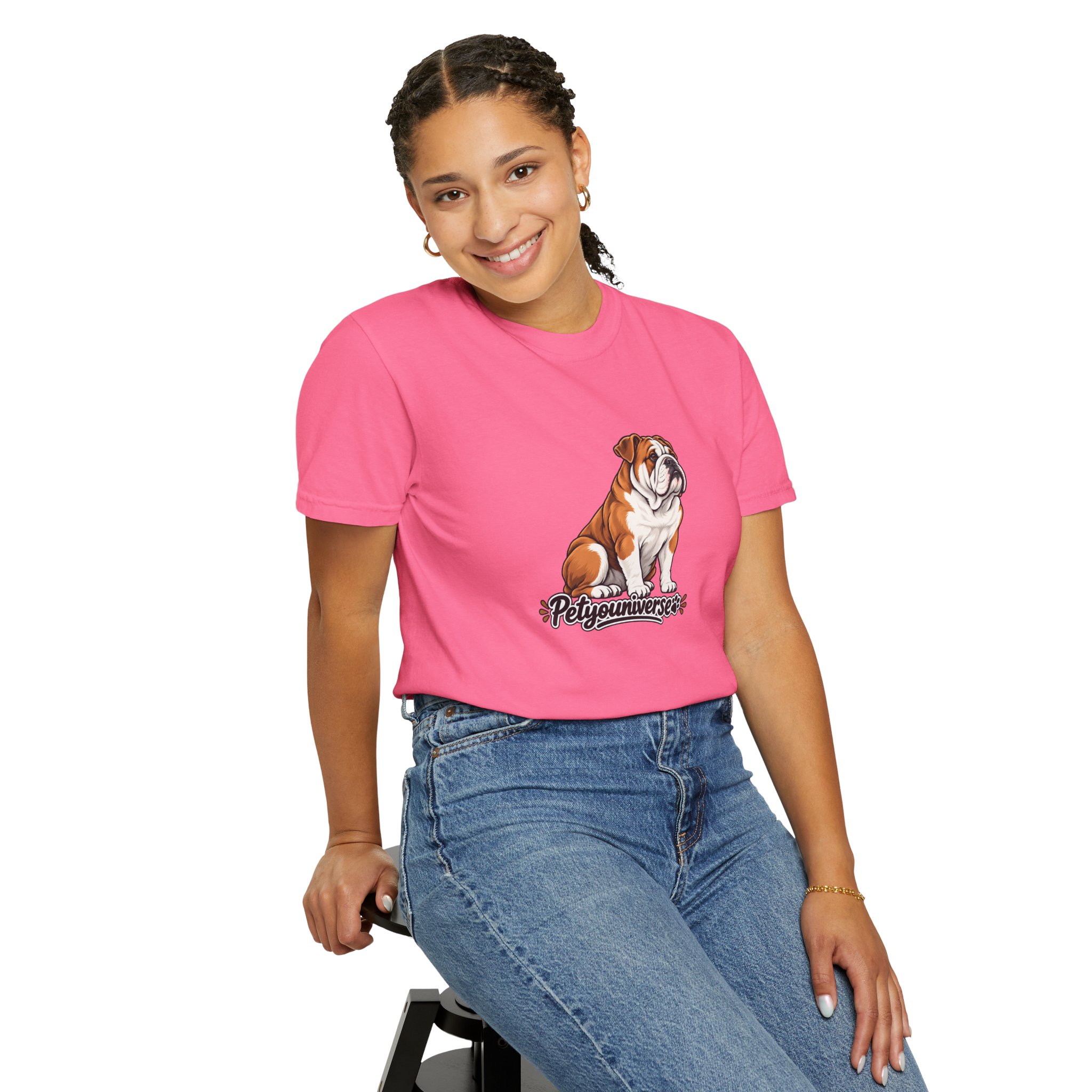 Bulldog Graphic T-Shirt — "PetYoUniverse" Cute Dog Tee for Pet Lovers - Image 123