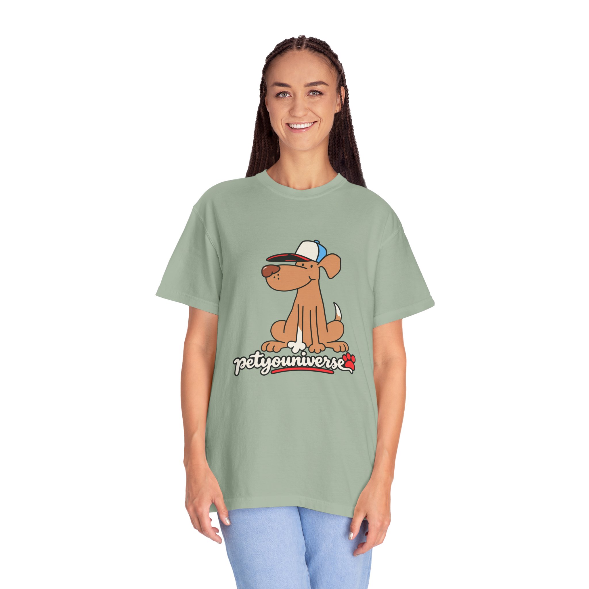 Dog Cartoon Tee — "PetYoUniverse" Puppy Graphic T-Shirt - Image 68