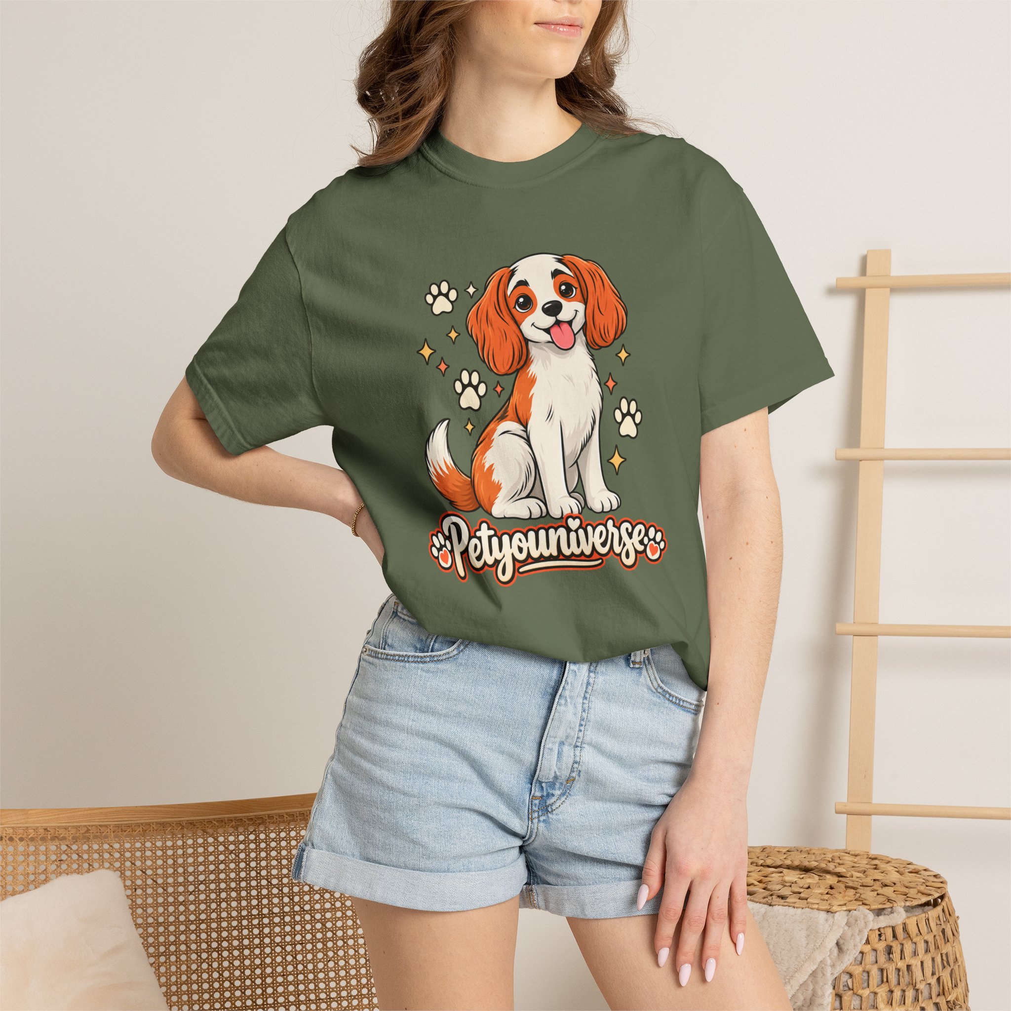 Cavalier King Charles Dog T-Shirt — "PetYoUniverse" Cute Puppy Graphic Tee - Image 47
