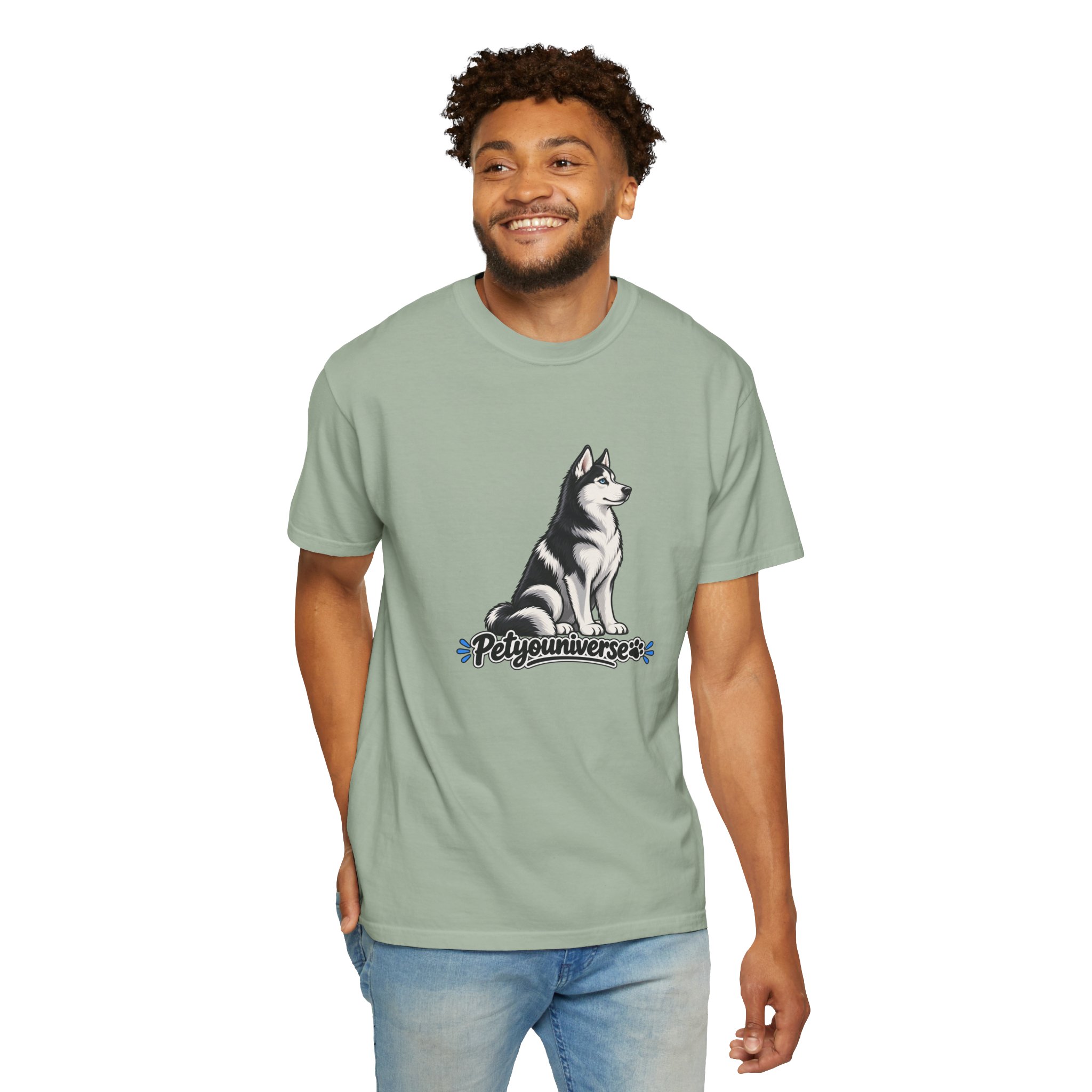 Husky Graphic T-Shirt — 'PetYoUniverse' Retro Dog Tee - Image 79