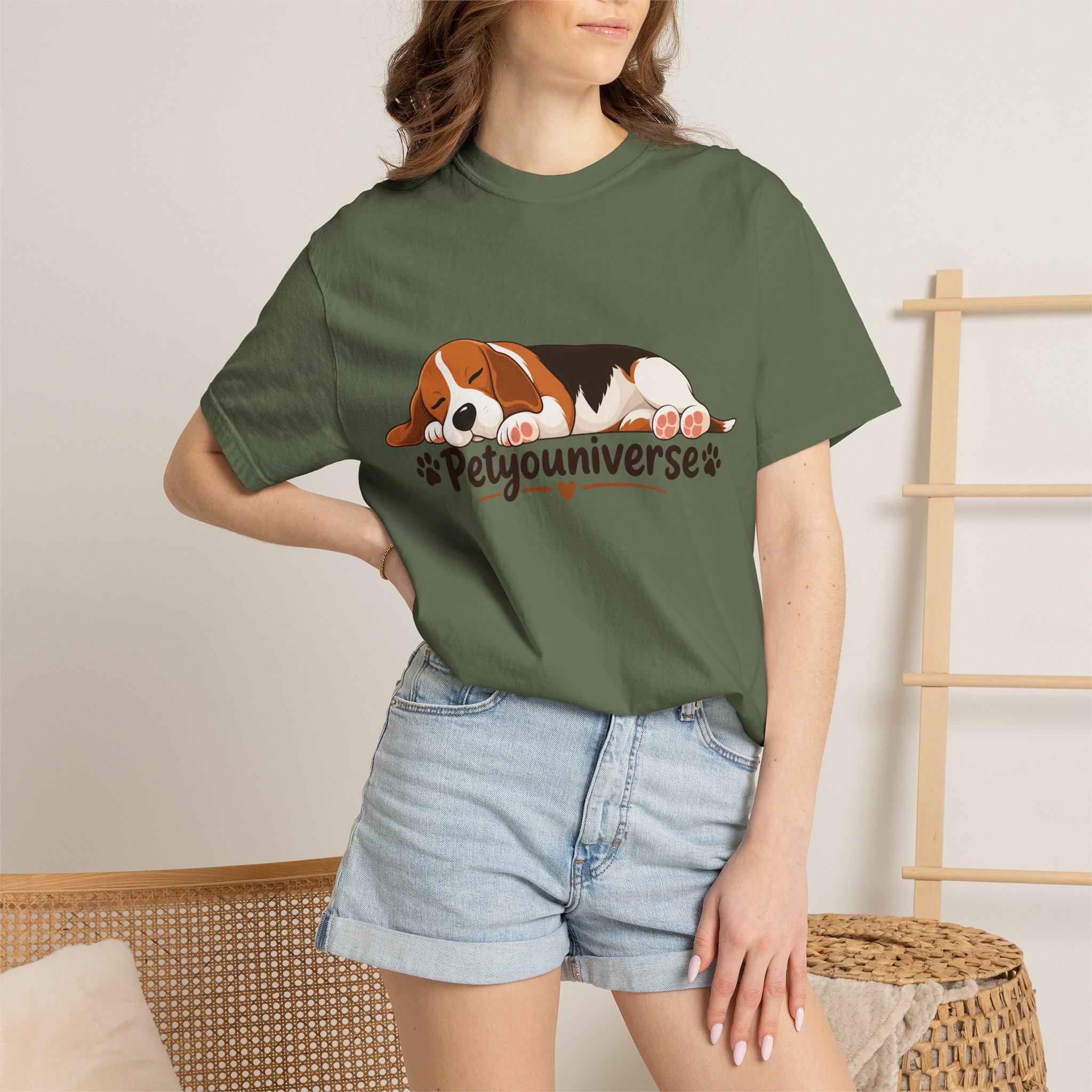 Sleeping Beagle T-Shirt — Cute "PetYoUniverse" Dog Graphic Tee - Image 47