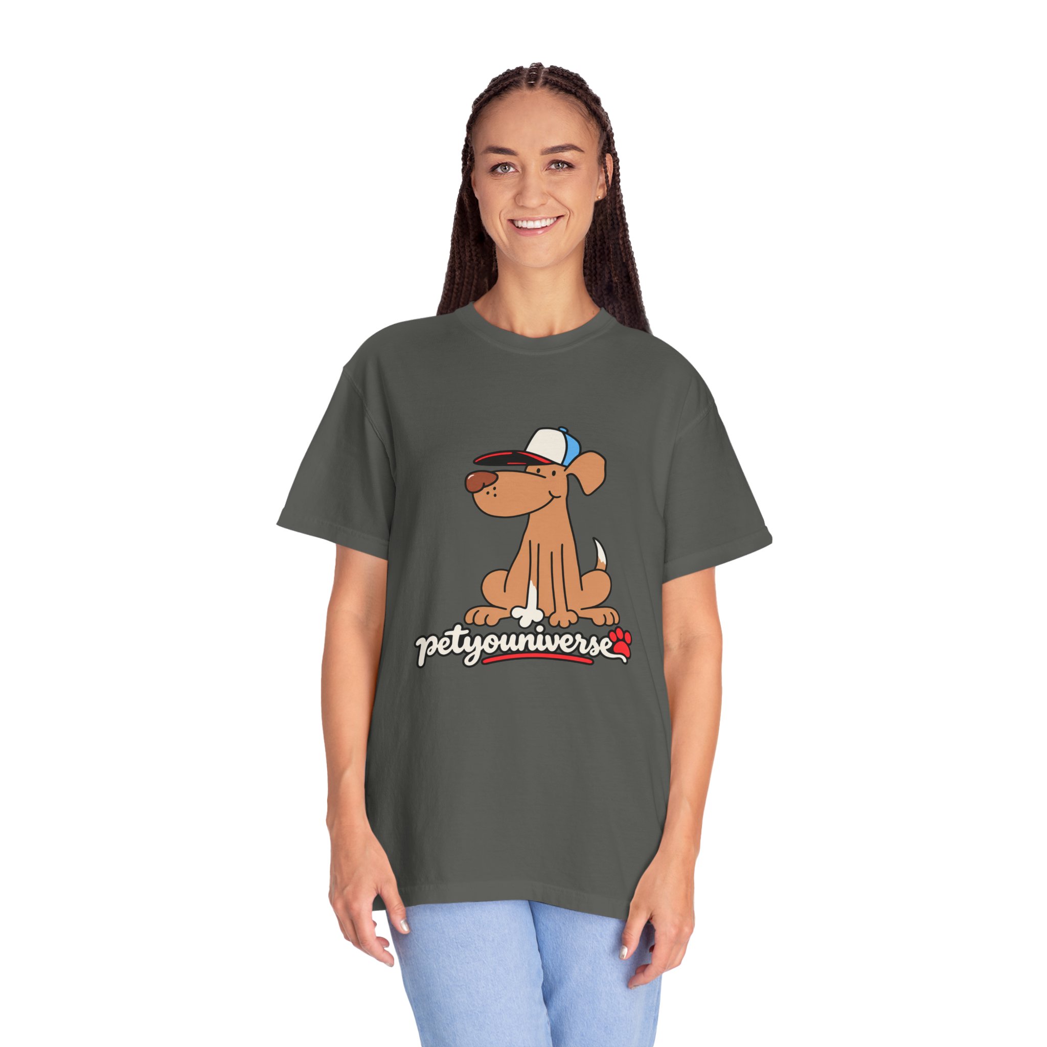 Dog Cartoon Tee — "PetYoUniverse" Puppy Graphic T-Shirt - Image 50