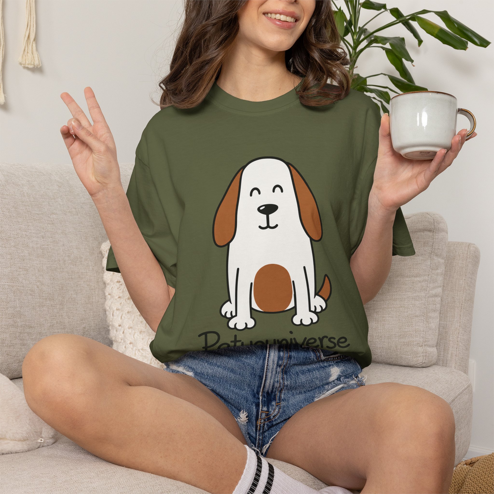 Cute Puppy Graphic T-Shirt — “PetYoUniverse” Dog Lover Tee - Image 48