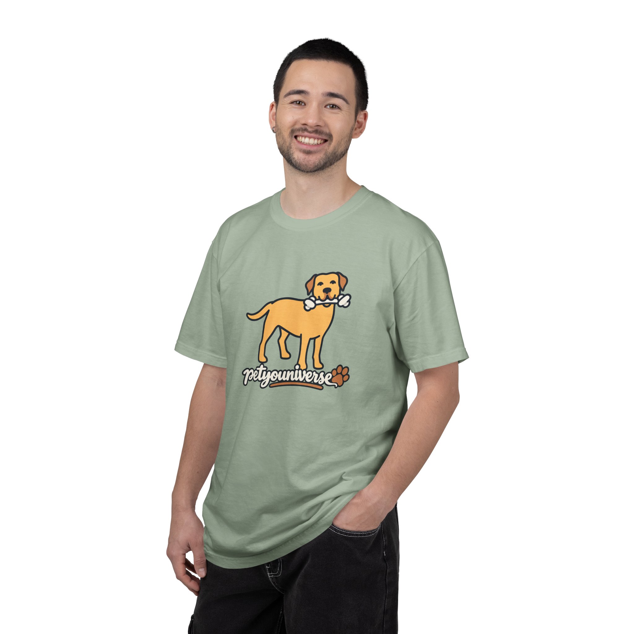 Dog Bone Graphic T-Shirt — "PetYoUniverse" Puppy Tee - Image 67