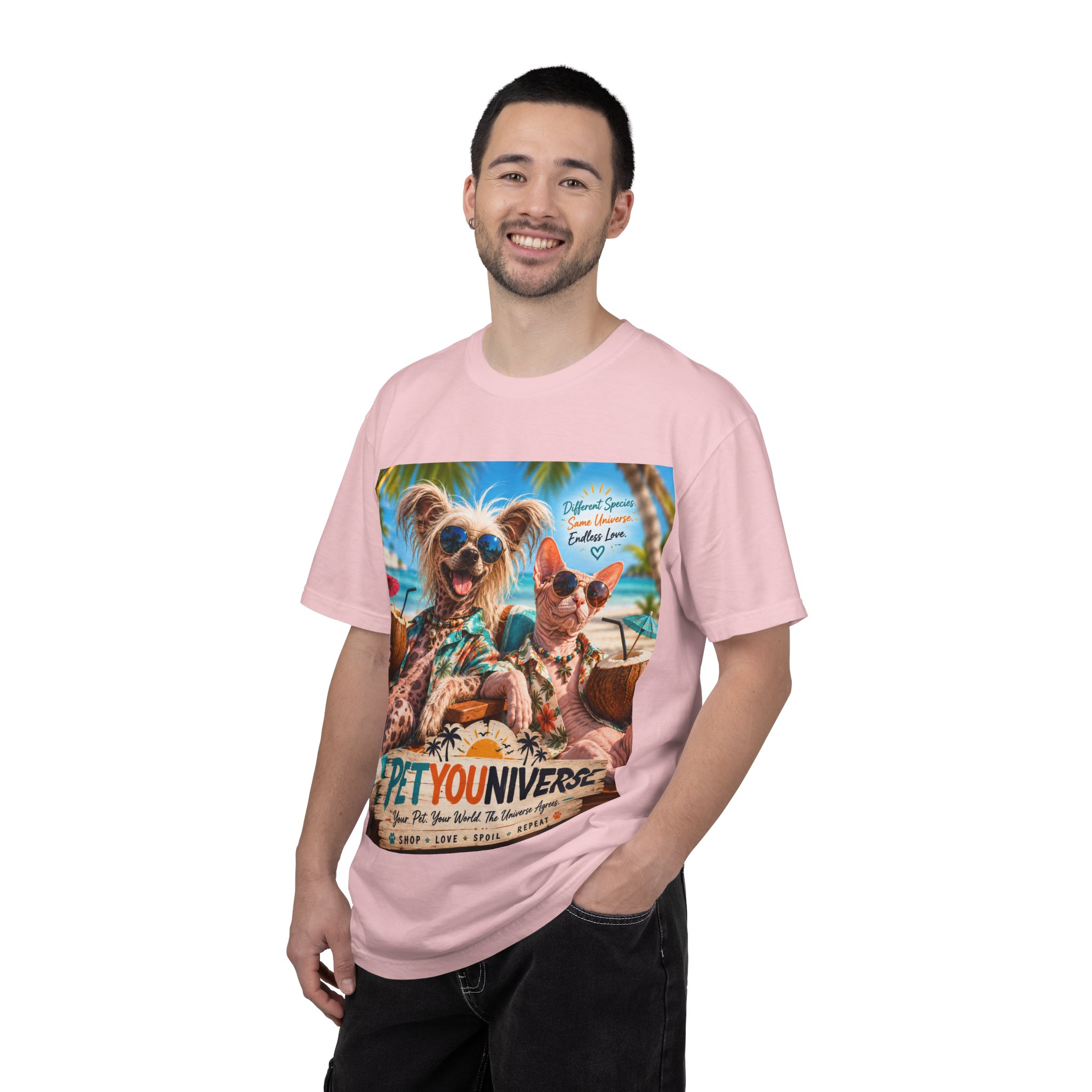 PetYoUniverse Beach Dogs T-Shirt — Tropical Pet Vacation Graphic Tee - Image 108