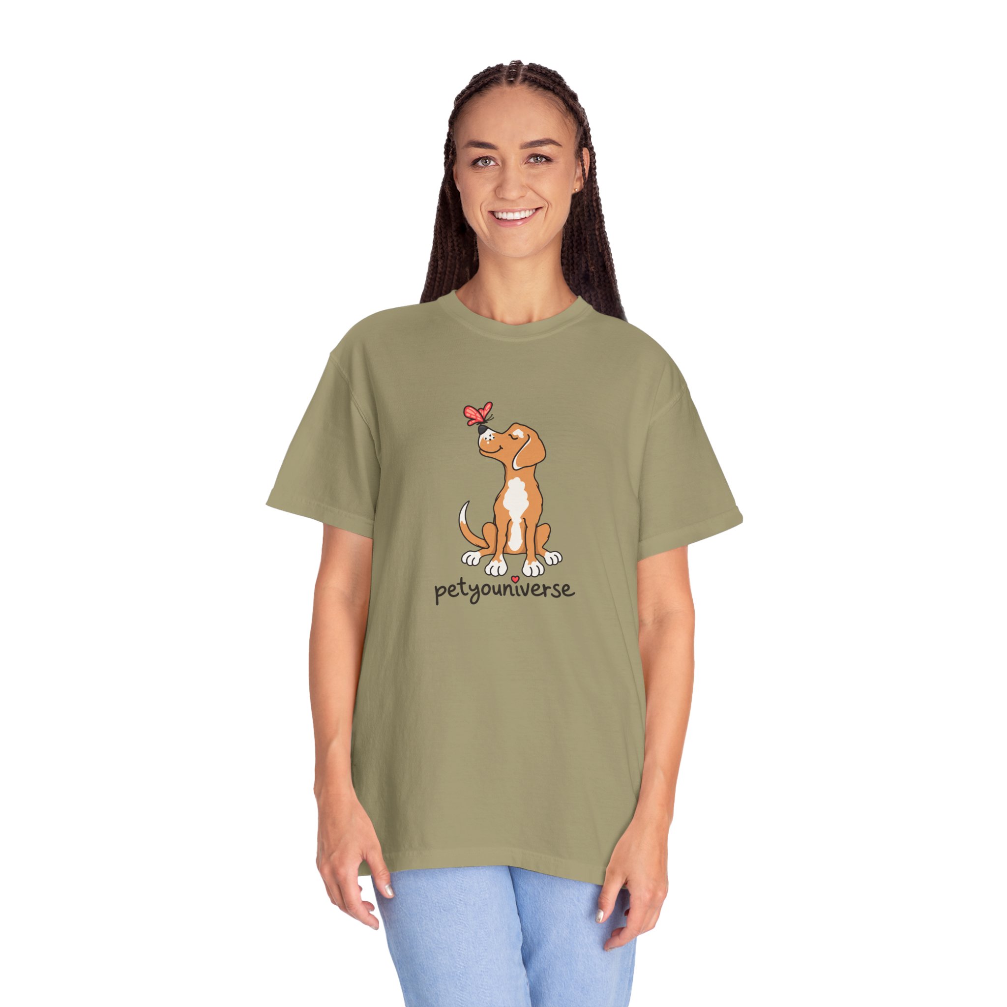 PetYoUniverse Cute Dog & Butterfly T‑Shirt - Image 23