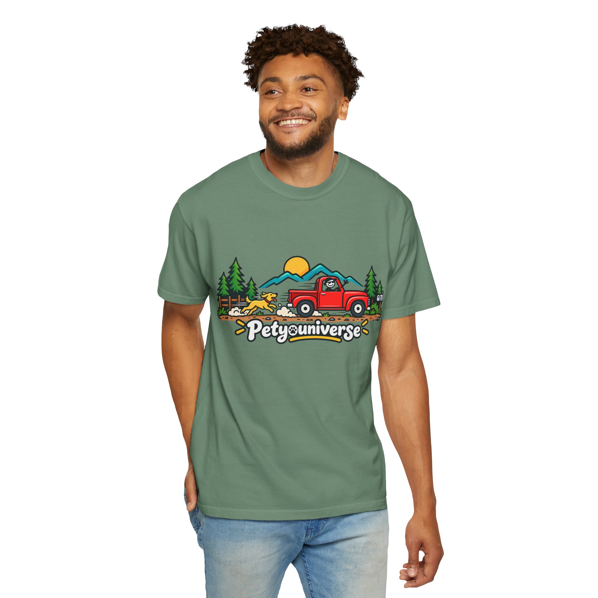 Petyuniverse Retro Truck & Dog Graphic T-Shirt - Image 70