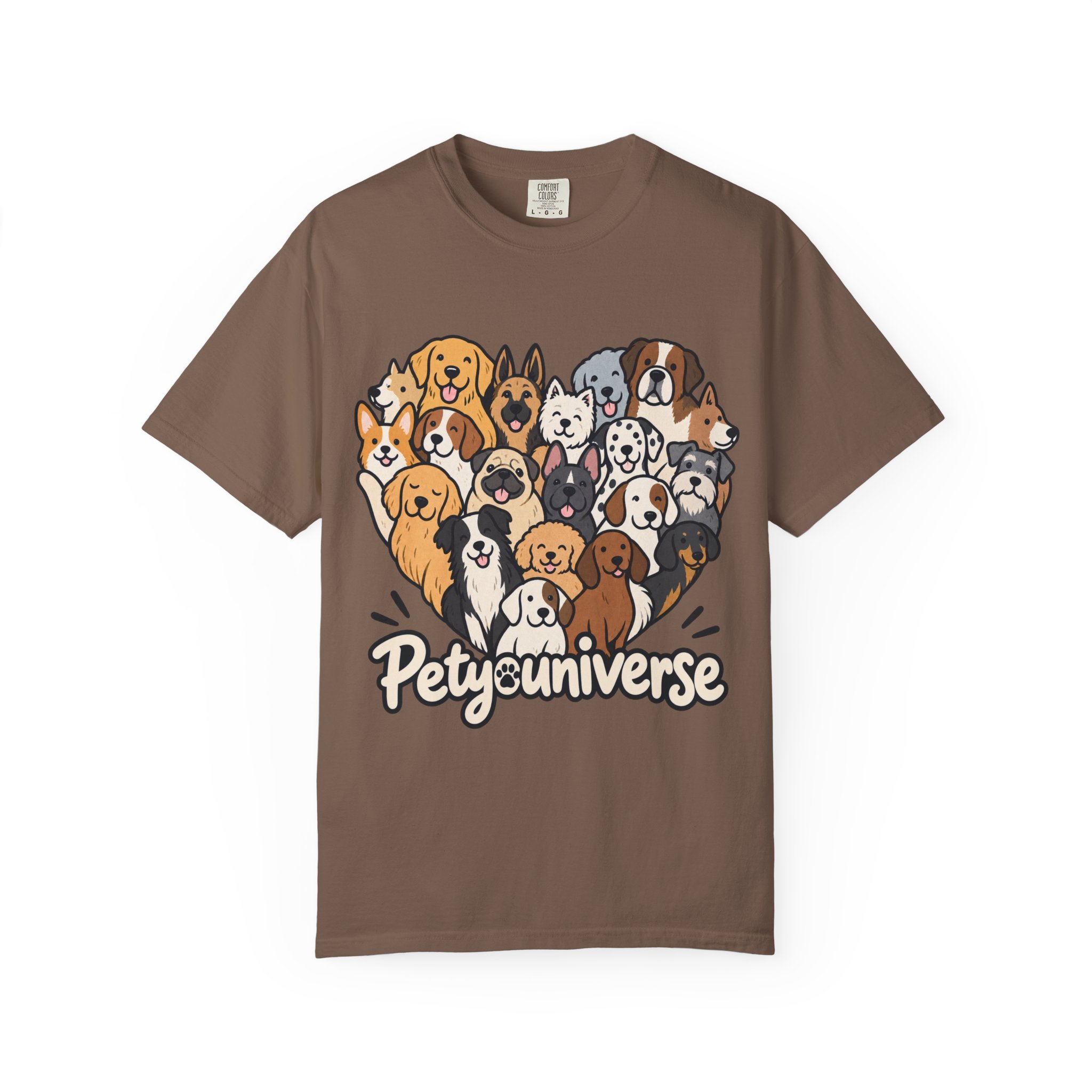 Dog Lover Cartoon T-Shirt — "Pety Universe" Graphic Tee - Image 61