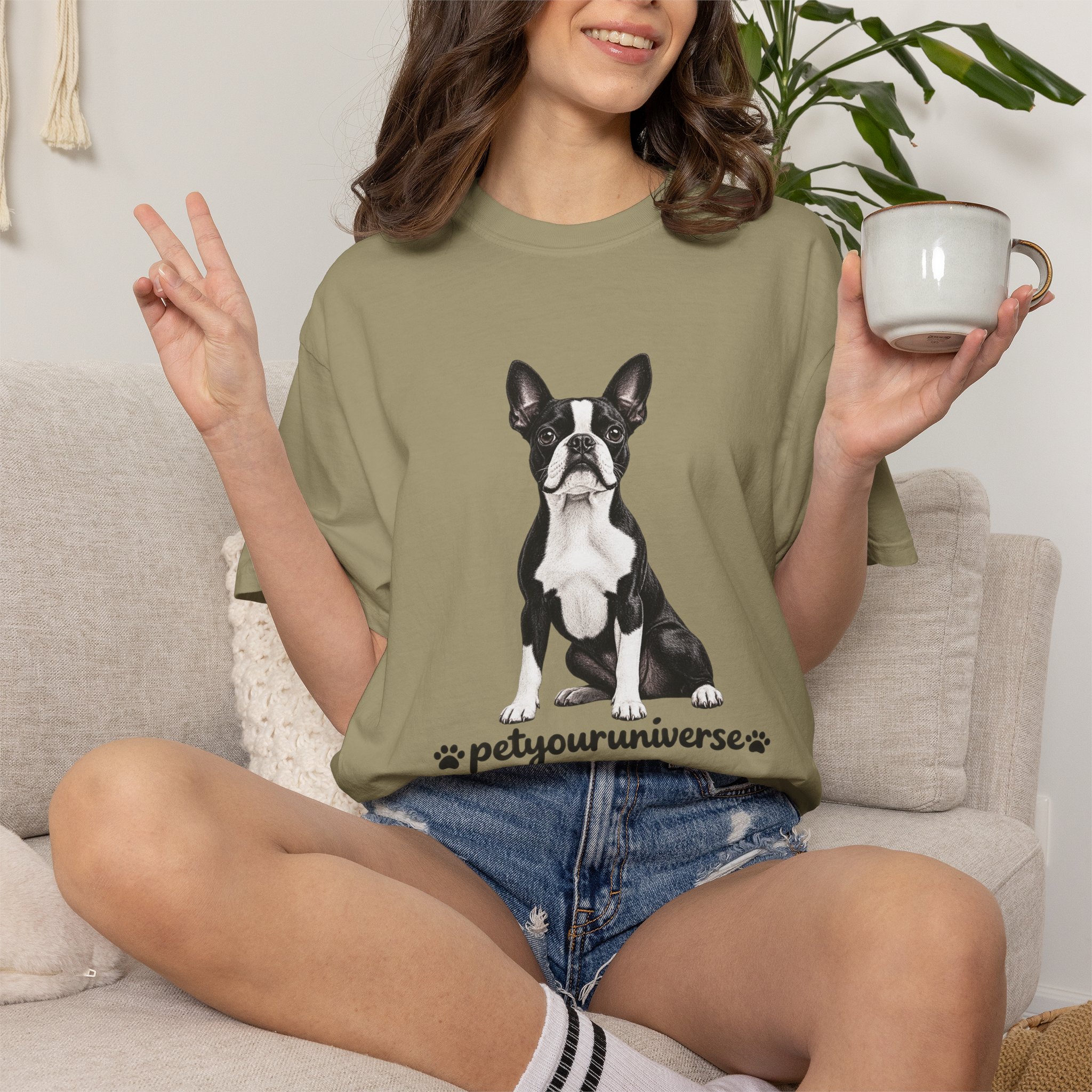 Boston Terrier Graphic T-Shirt — "PetYoUniverse" Dog Lover Tee - Image 12