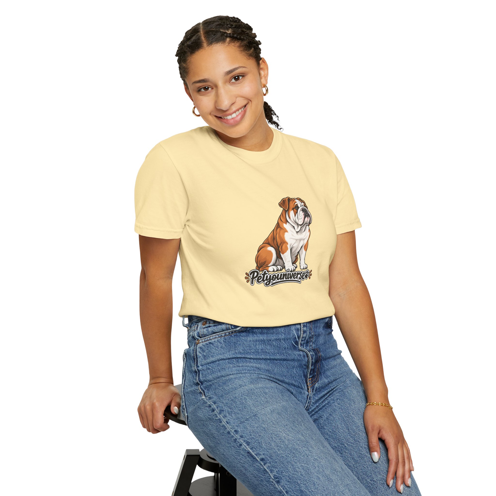 Bulldog Graphic T-Shirt — "PetYoUniverse" Cute Dog Tee for Pet Lovers - Image 24
