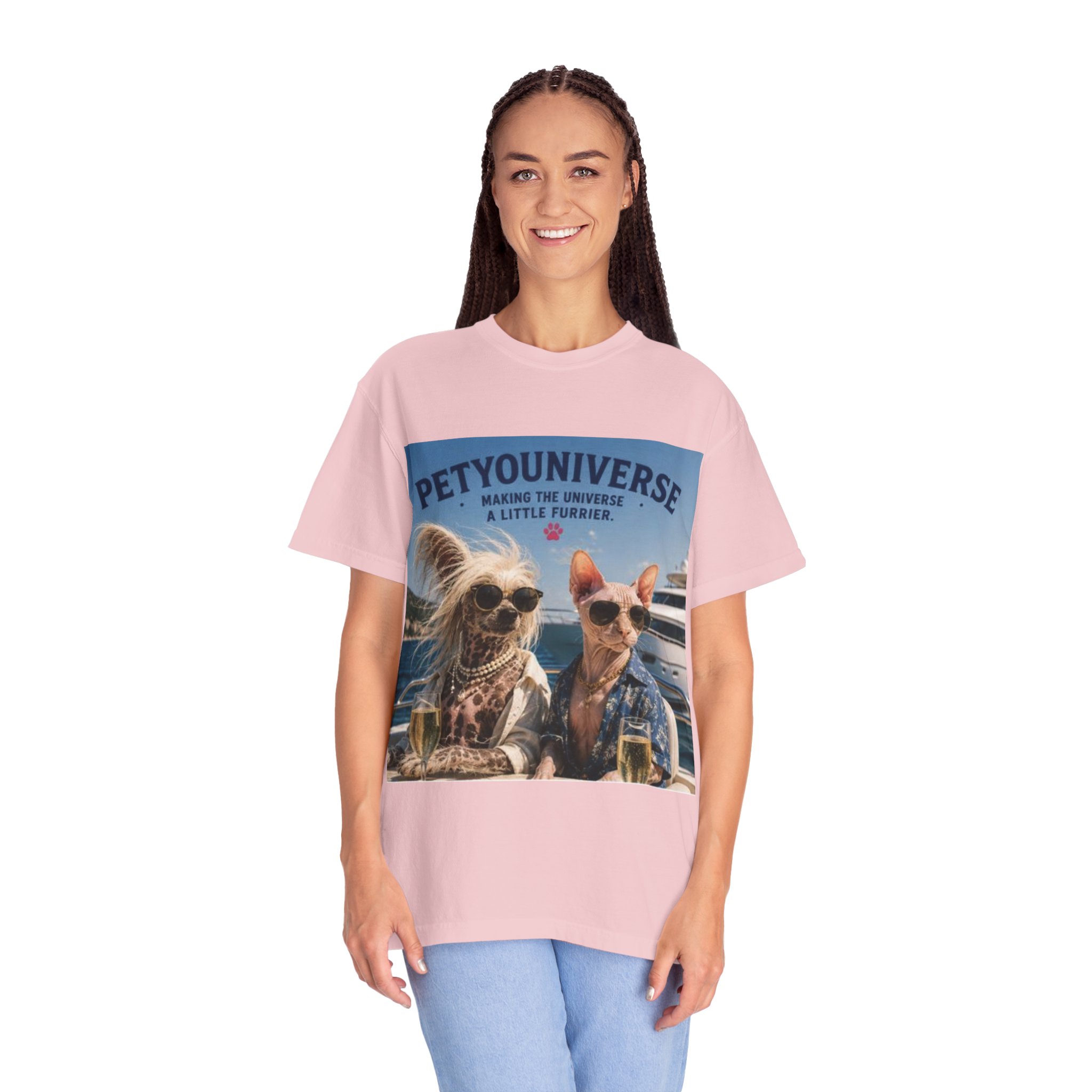 PetYoUniverse T-Shirt — 'Making the Universe a Little Furrier' Retro Dog & Cat Tee - Image 69