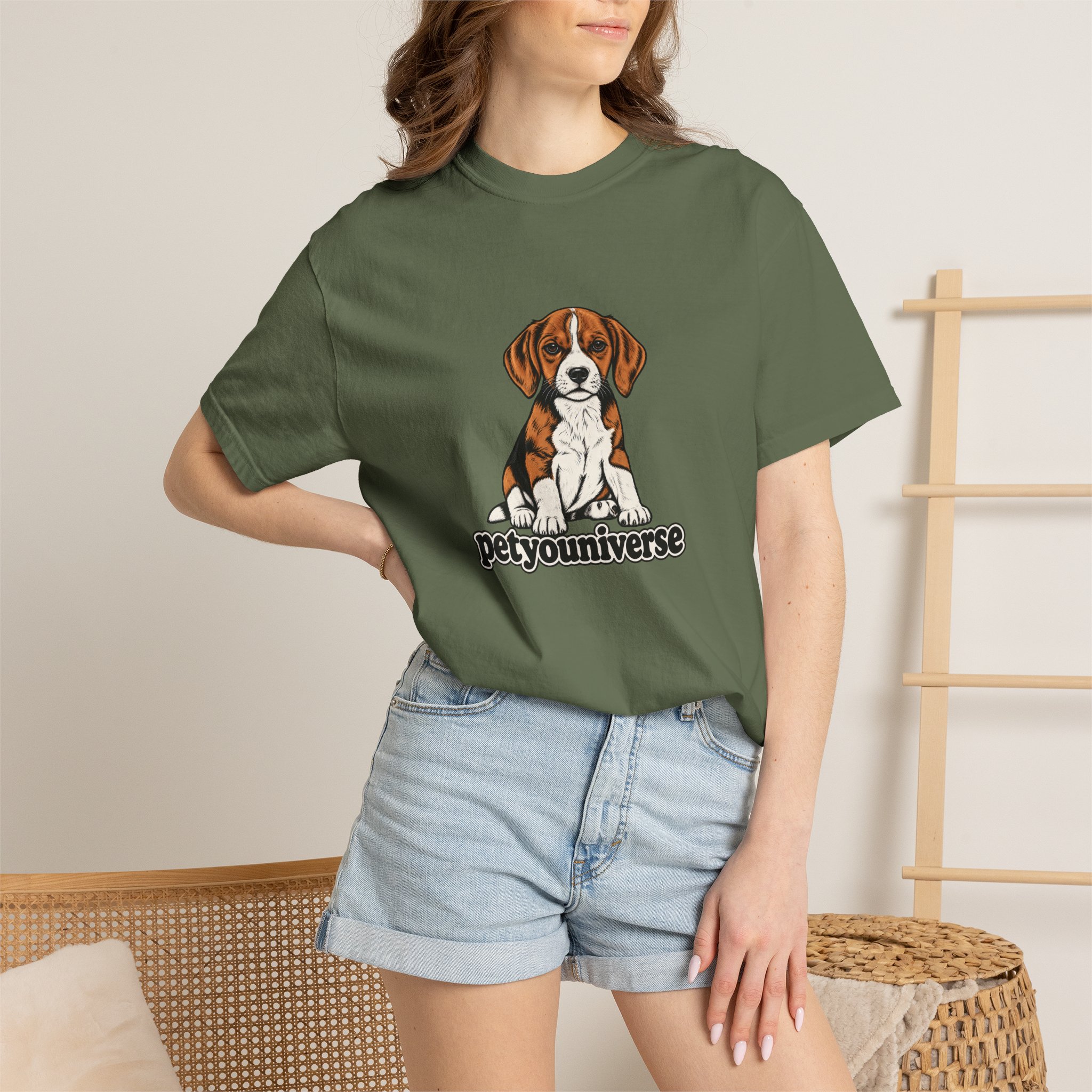 Beagle Puppy Tee — "PetYoUniverse" Graphic T-Shirt - Image 47