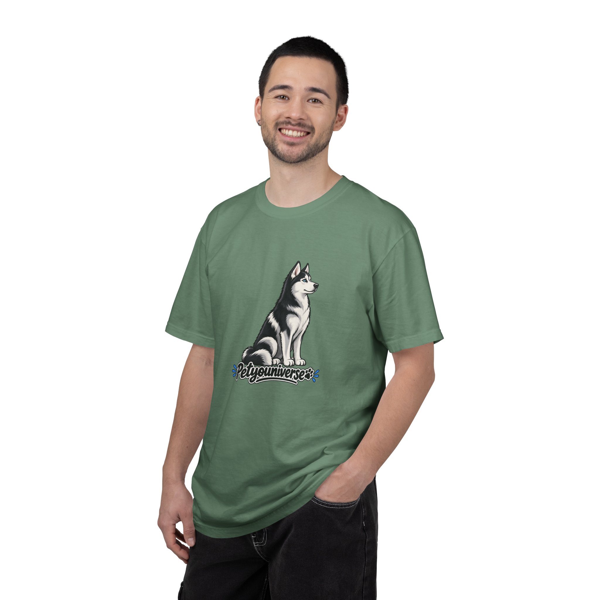 Husky Graphic T-Shirt — 'PetYoUniverse' Retro Dog Tee - Image 85