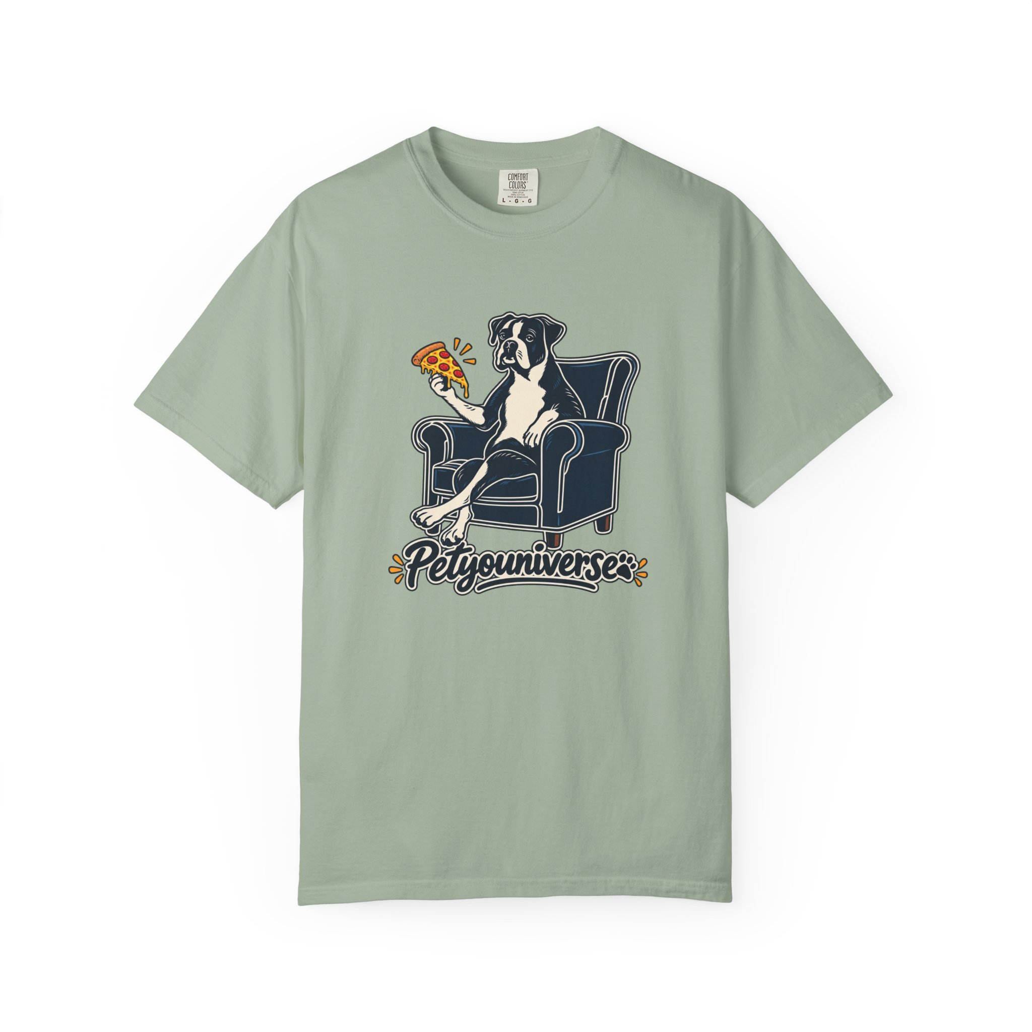 T-Shirt — PetYoUniverse Dog on Armchair with Pizza Graphic - Image 55