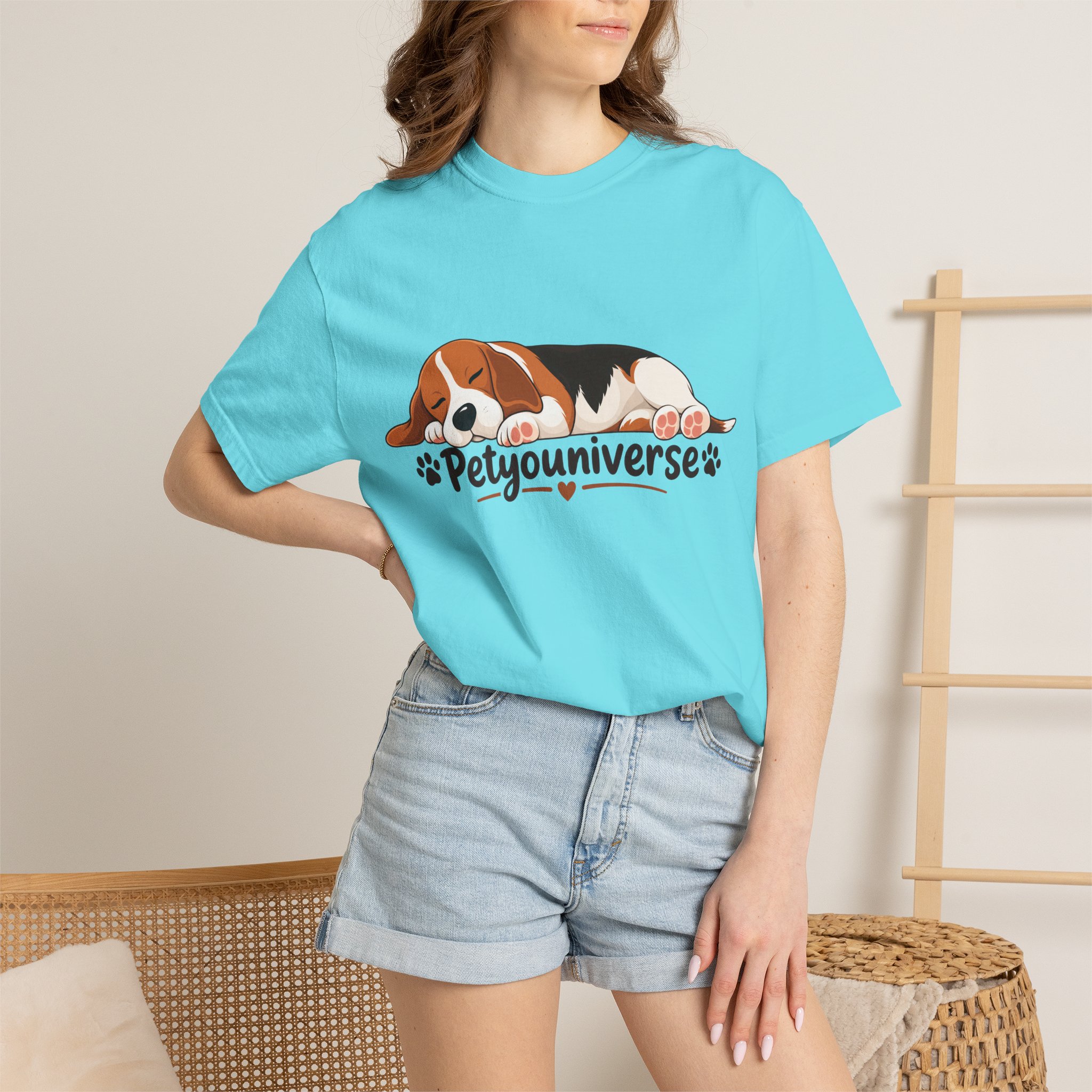Sleeping Beagle T-Shirt — Cute "PetYoUniverse" Dog Graphic Tee - Image 65