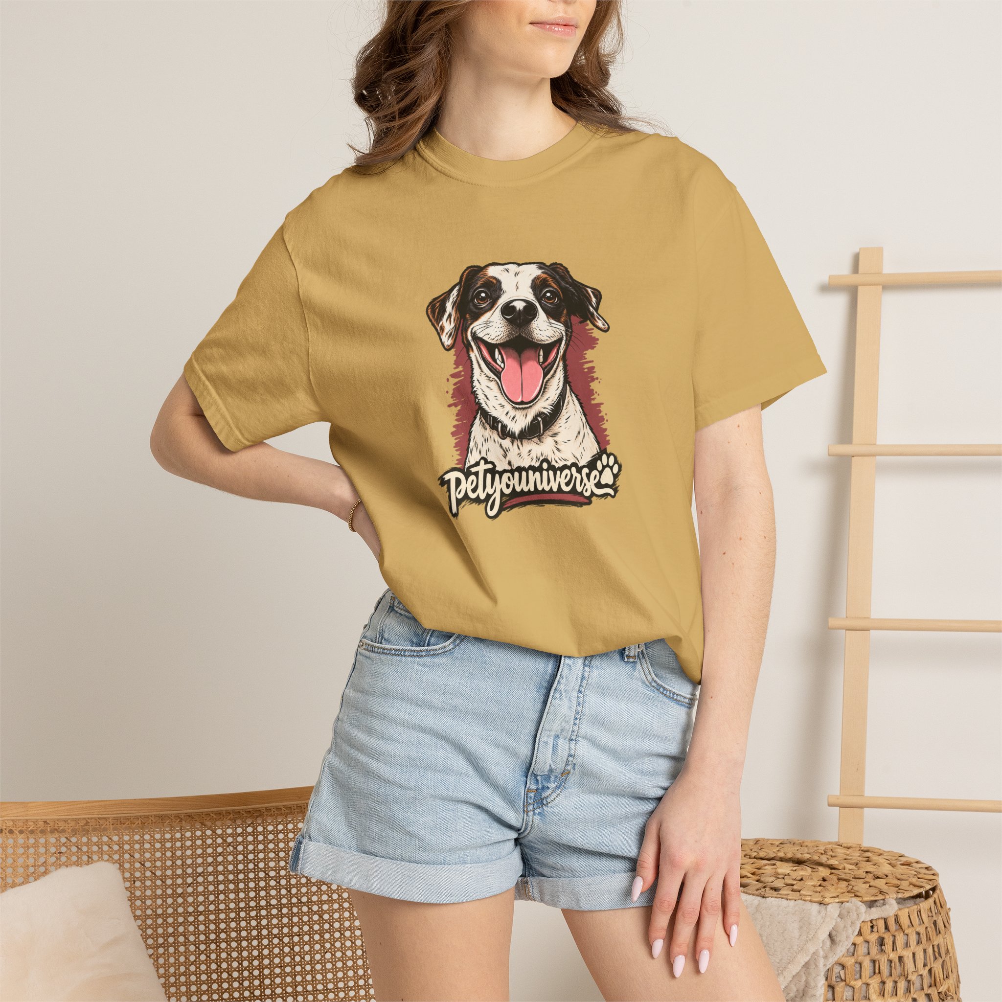 Dog Lover T-Shirt — Smiling Pup "Petyouniverse" Graphic Tee - Image 10