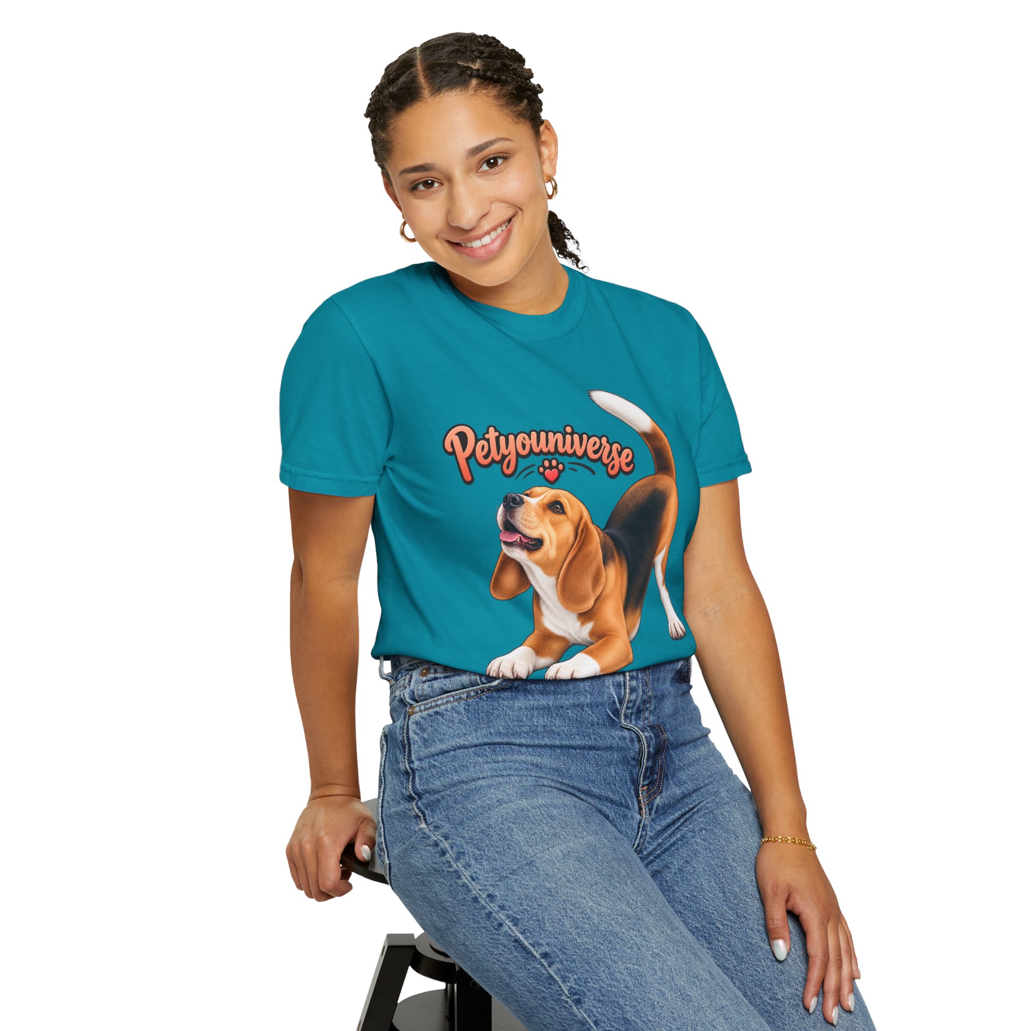 Beagle Playtime T-Shirt — "PetYoUniverse" Graphic Tee for Dog Lovers - Image 78