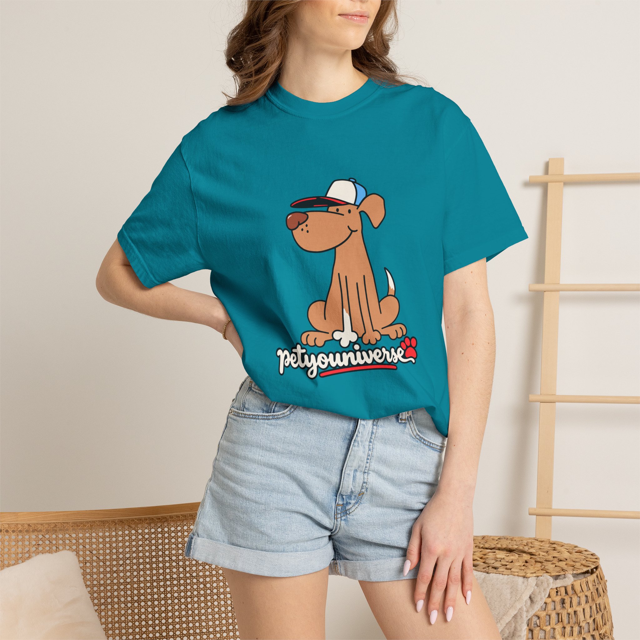 Dog Cartoon Tee — "PetYoUniverse" Puppy Graphic T-Shirt - Image 101