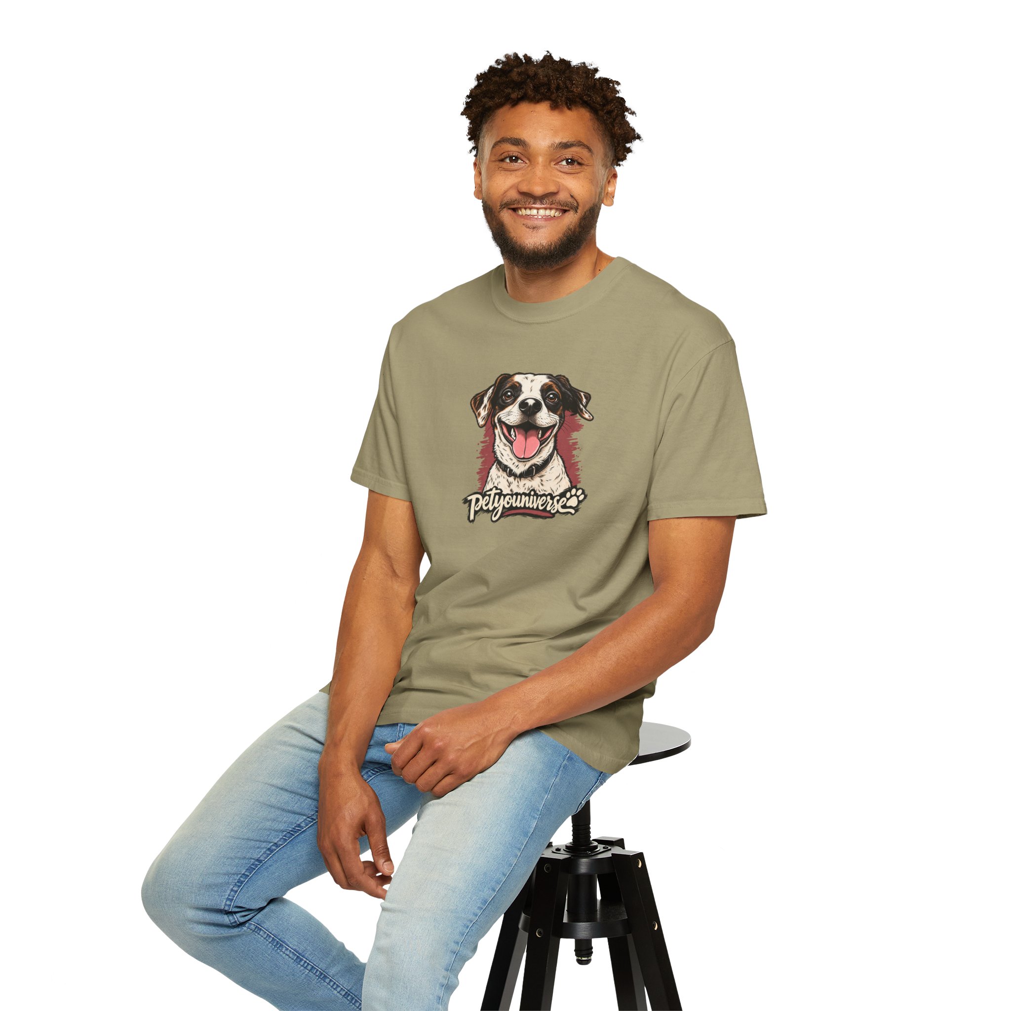 Dog Lover T-Shirt — Smiling Pup "Petyouniverse" Graphic Tee - Image 23