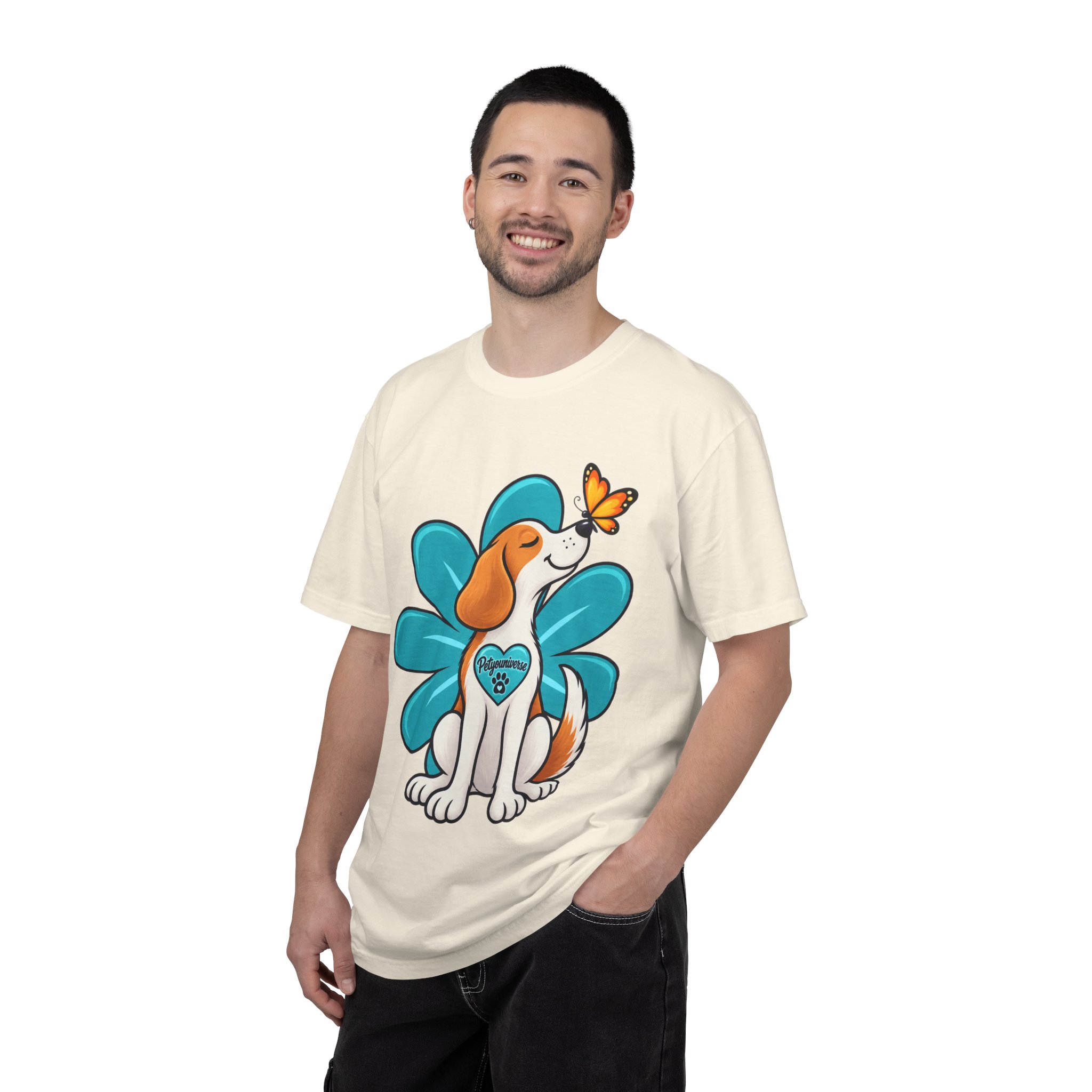 Beagle & Butterfly Graphic T-Shirt - Image 24